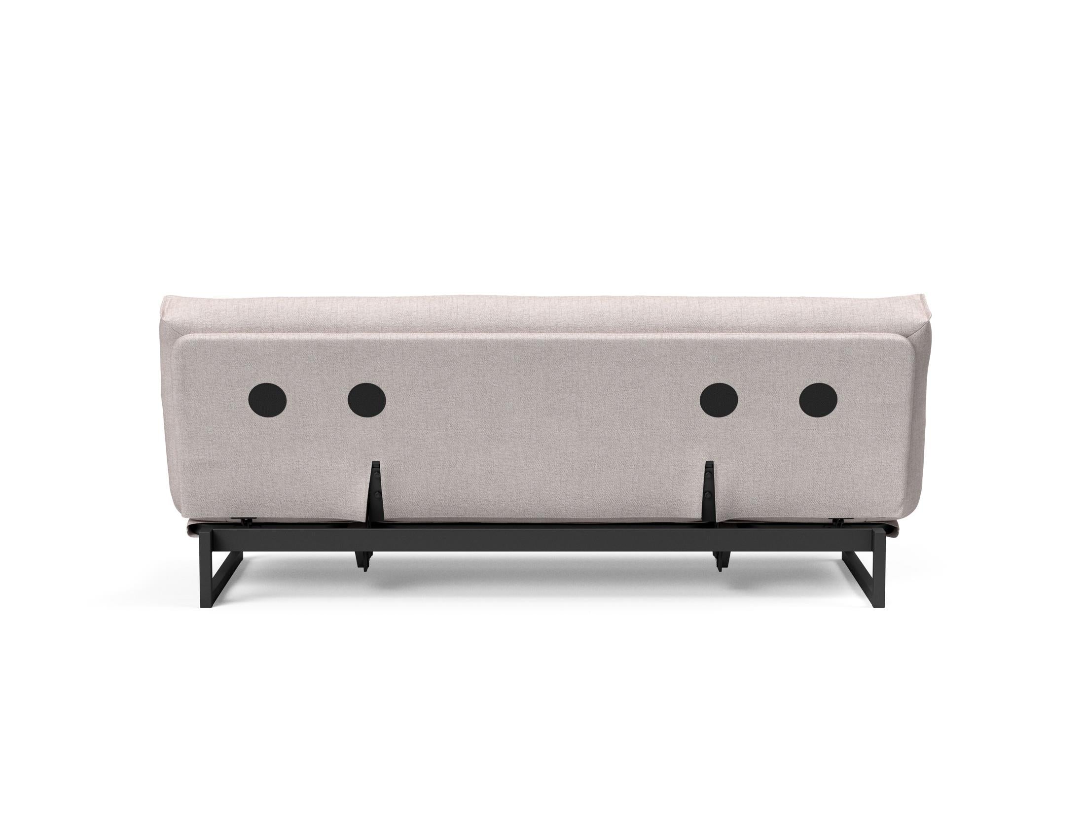 Fraction 120 Bettsofa Nordic: Stilvolles Schlafsofa mit hochwertiger Taschenfederkernmatratze. Ideal für modernes Wohnen und flexible Nutzung.