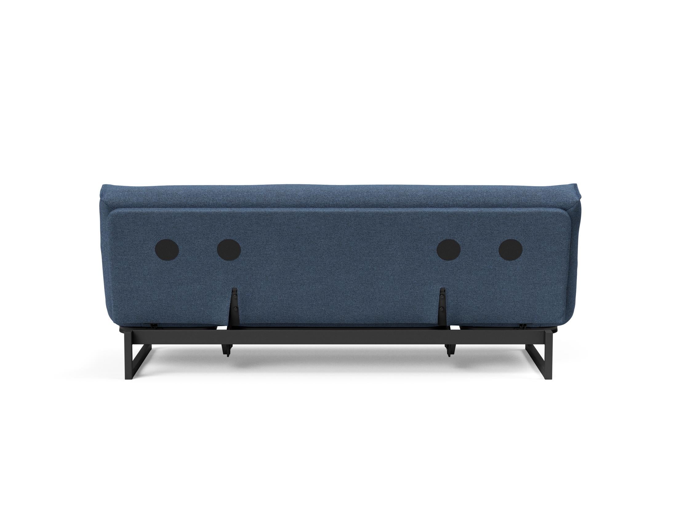 Fraction 120 Bettsofa Nordic Soft Spring: stilvolles skandinavisches Sofa, perfekt für kleine Wohnungen, vereint Komfort und Funktionalität für entspannte Nächte.