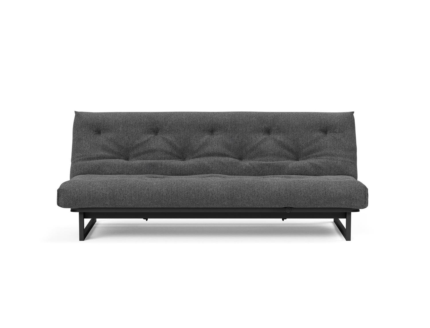 Fraction 120 Bettsofa Nordic Soft Spring: modernes skandinavisches Design, ideal für kompakte Räume, bietet hohen Sitzkomfort und eine praktische Schlafgelegenheit.