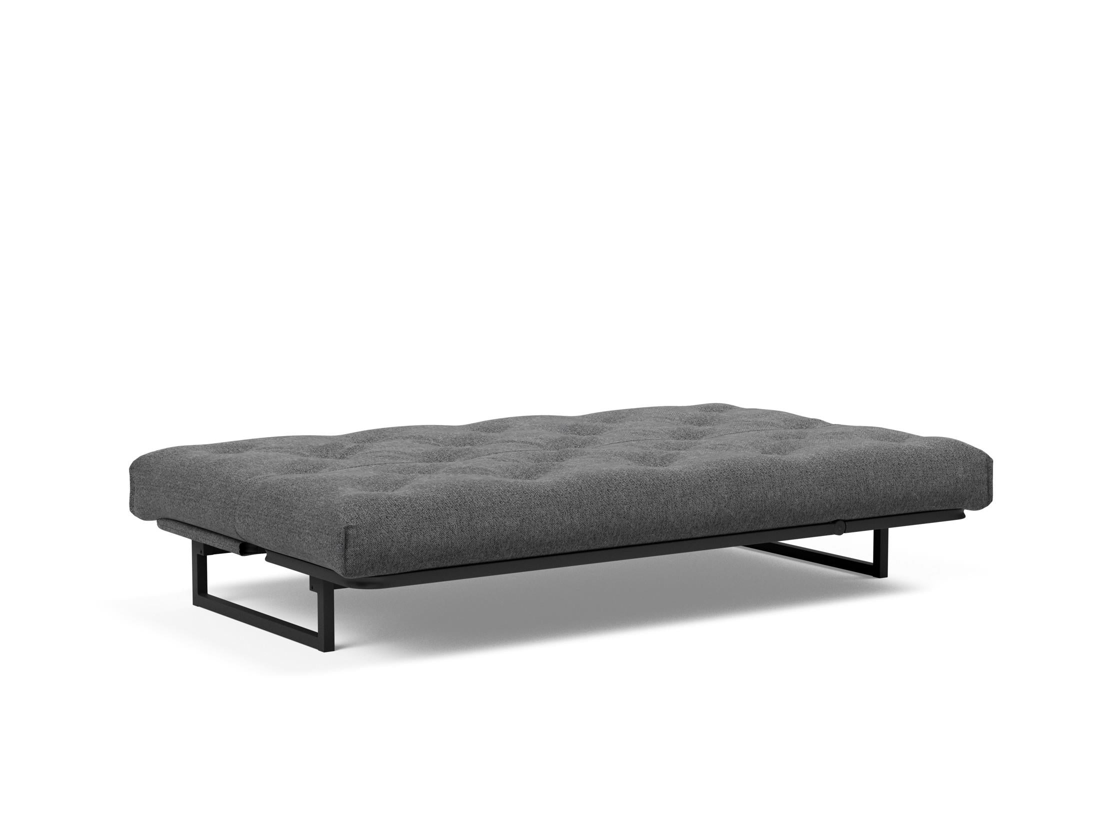 Fraction 120 Bettsofa Nordic: stilvolles, funktionales Sofa mit anpassbarer Kopfhöhe und komfortabler Soft Spring-Matratze – perfekt für Übernachtungsgäste.