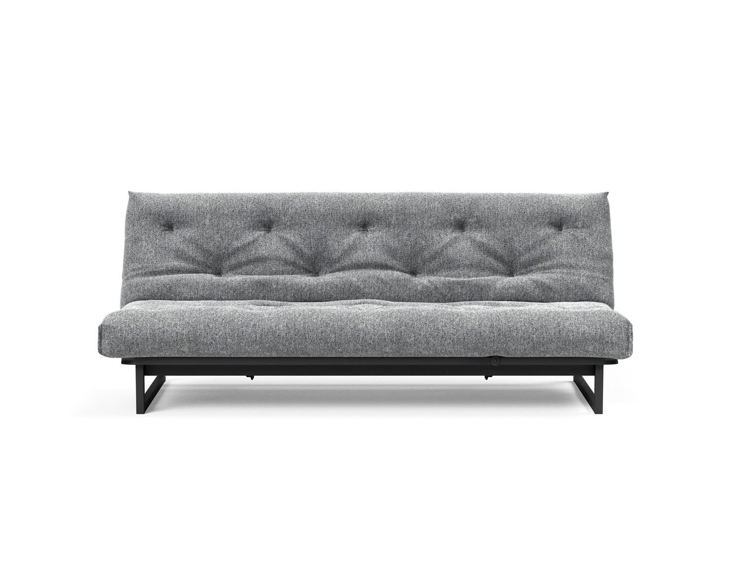 Fraction 120 Bettsofa Nordic Soft Spring: modernes skandinavisches Design, ideal für kompakte Räume, bietet hohen Sitzkomfort und eine praktische Schlafgelegenheit.