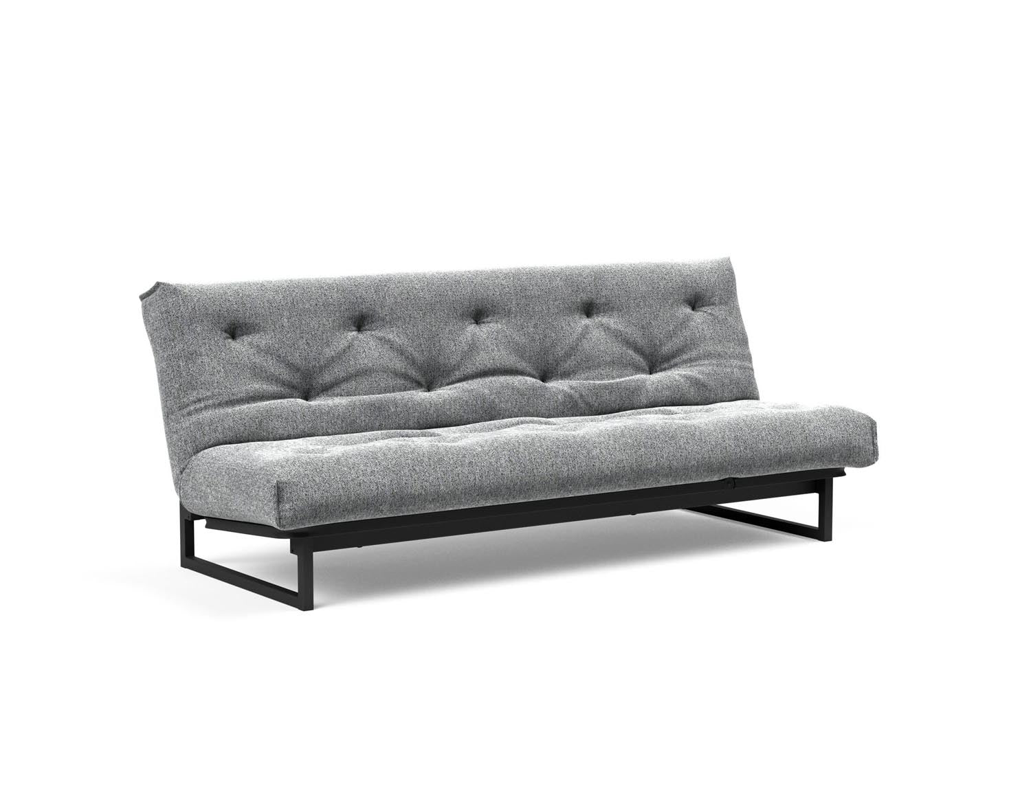 Fraction 120 Bettsofa Nordic Soft Spring: stilvolles skandinavisches Sofa, perfekt für kleine Wohnungen, vereint Komfort und Funktionalität für entspannte Nächte.