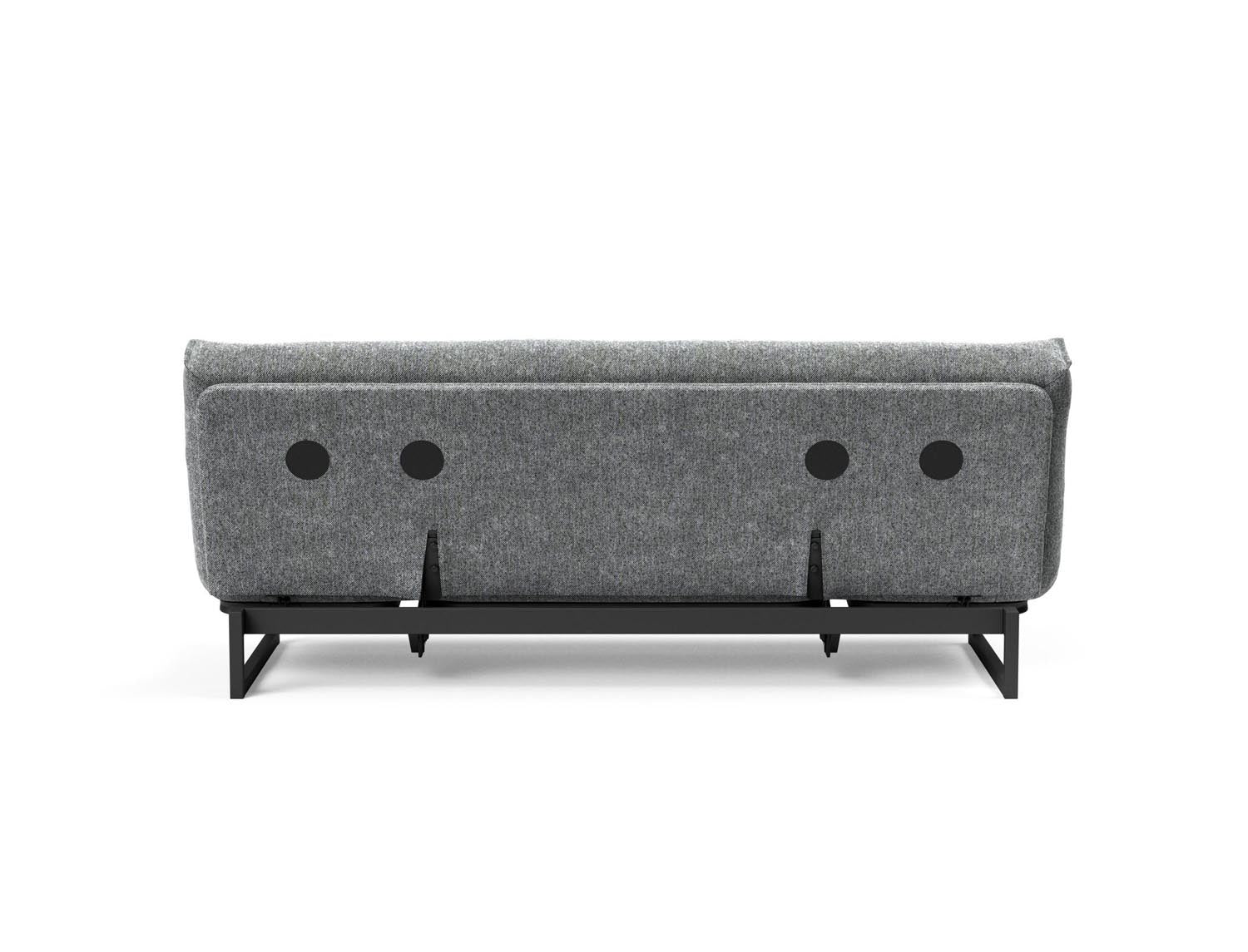 Fraction 120 Bettsofa Nordic Soft Spring: stilvolles skandinavisches Sofa, perfekt für kleine Wohnungen, vereint Komfort und Funktionalität für entspannte Nächte.