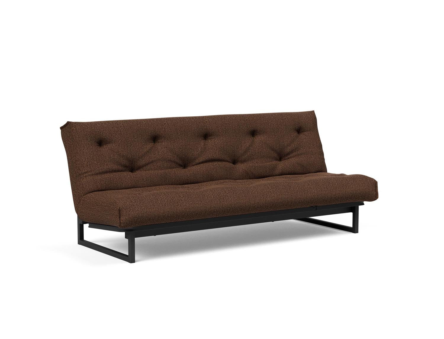 Fraction 120 Bettsofa Nordic Soft Spring: stilvolles skandinavisches Sofa, perfekt für kleine Wohnungen, vereint Komfort und Funktionalität für entspannte Nächte.