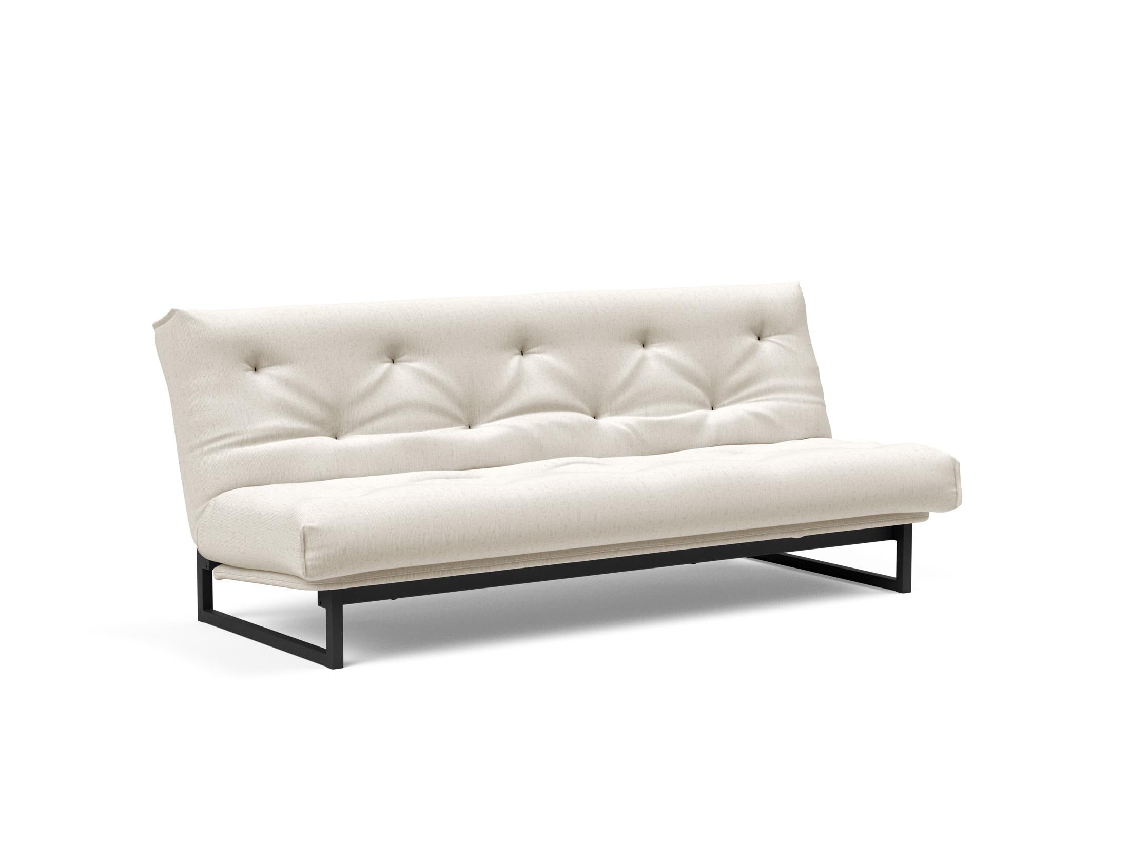 Fraction 120 Bettsofa Nordic: Stilvolles Schlafsofa mit hochwertiger Taschenfederkernmatratze. Ideal für modernes Wohnen und flexible Nutzung.