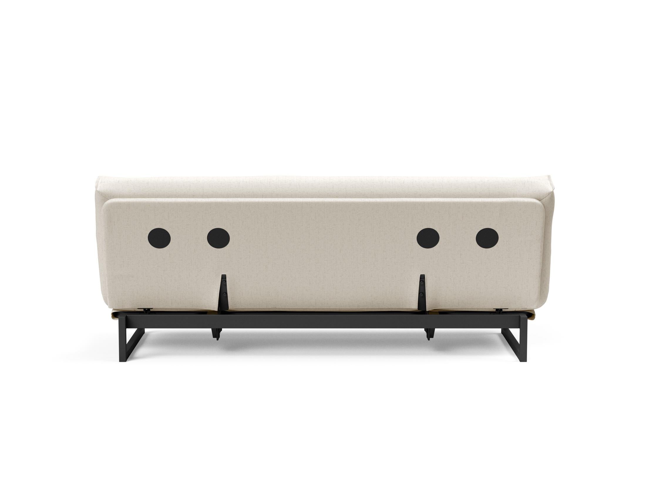 Fraction 120 Bettsofa Nordic: Stilvolles Schlafsofa mit hochwertiger Taschenfederkernmatratze. Ideal für modernes Wohnen und flexible Nutzung.