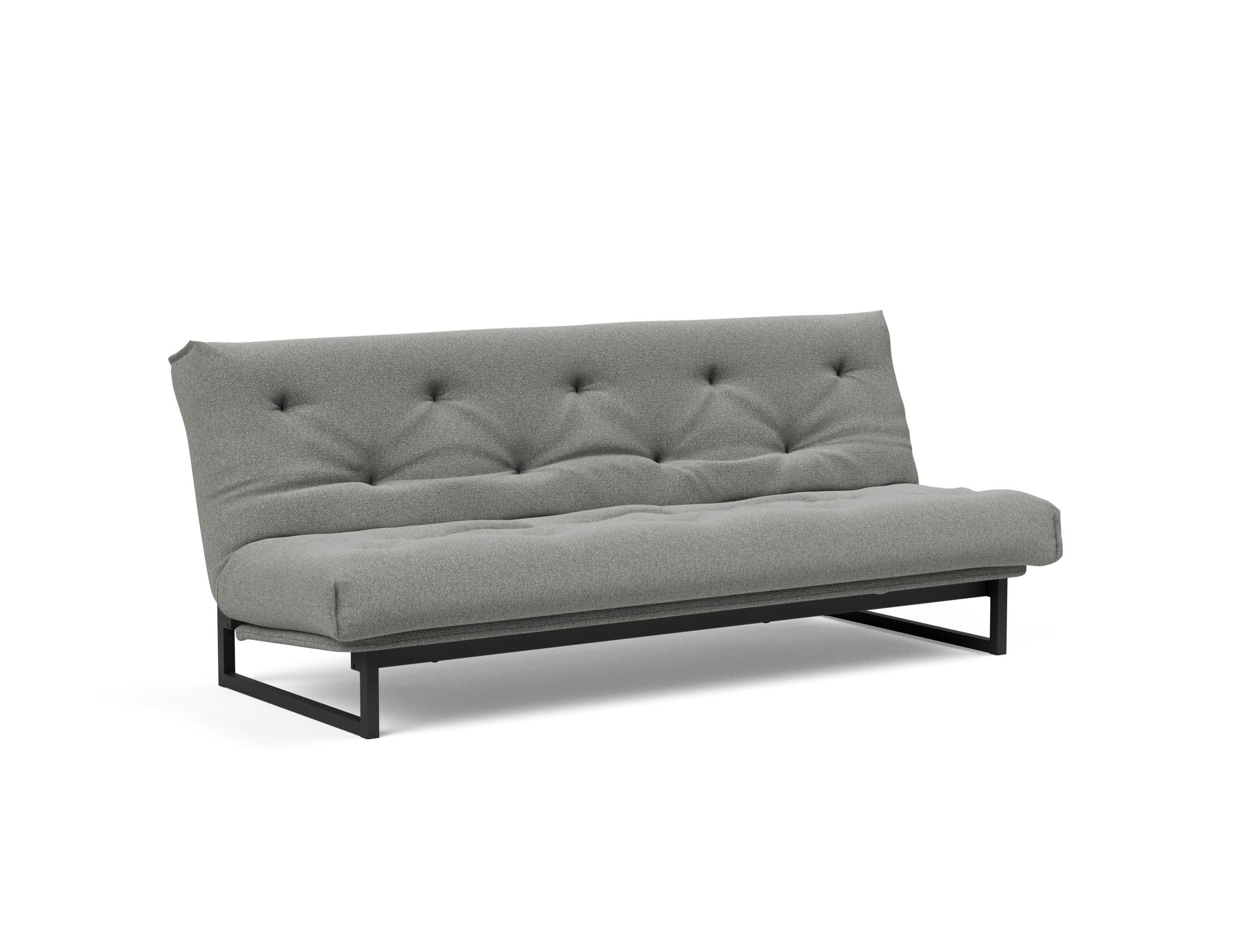 Fraction 120 Bettsofa Nordic: Stilvolles Schlafsofa mit hochwertiger Taschenfederkernmatratze. Ideal für modernes Wohnen und flexible Nutzung.
