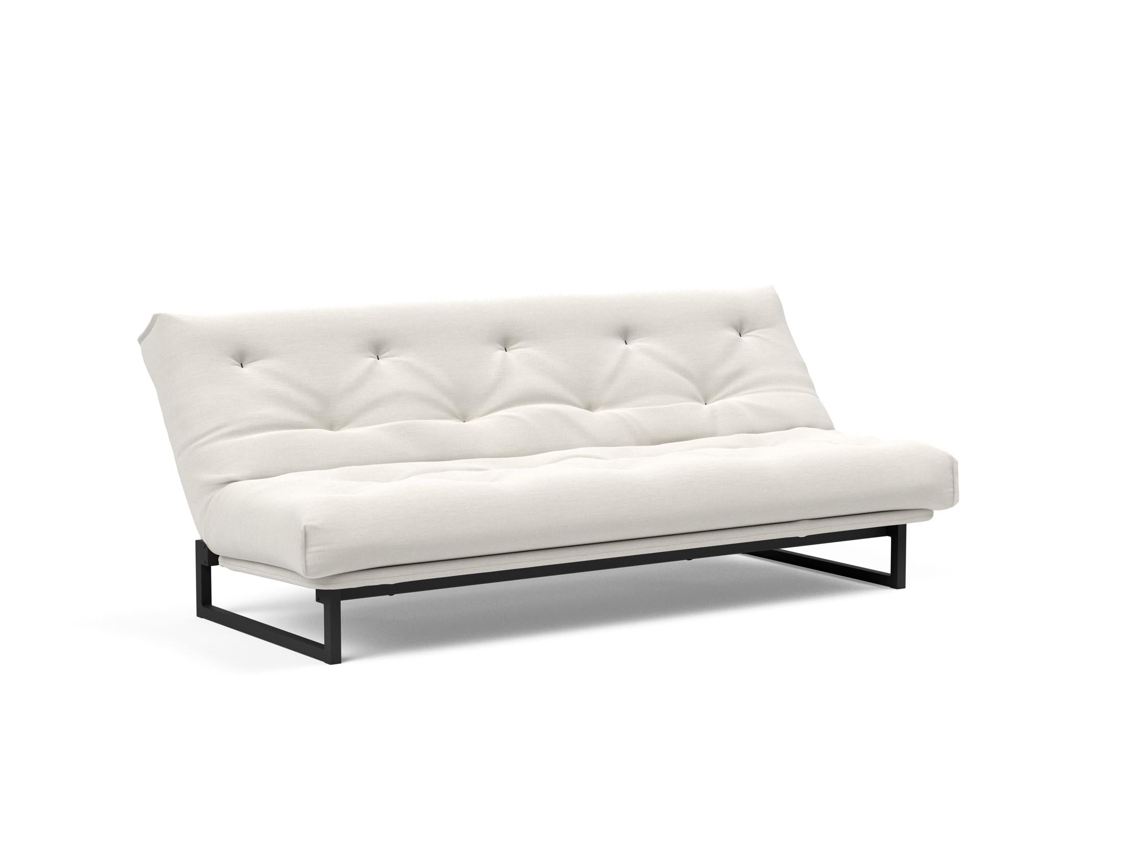 Fraction 120 Bettsofa Nordic: Stilvolles Schlafsofa mit hochwertiger Taschenfederkernmatratze. Ideal für modernes Wohnen und flexible Nutzung.