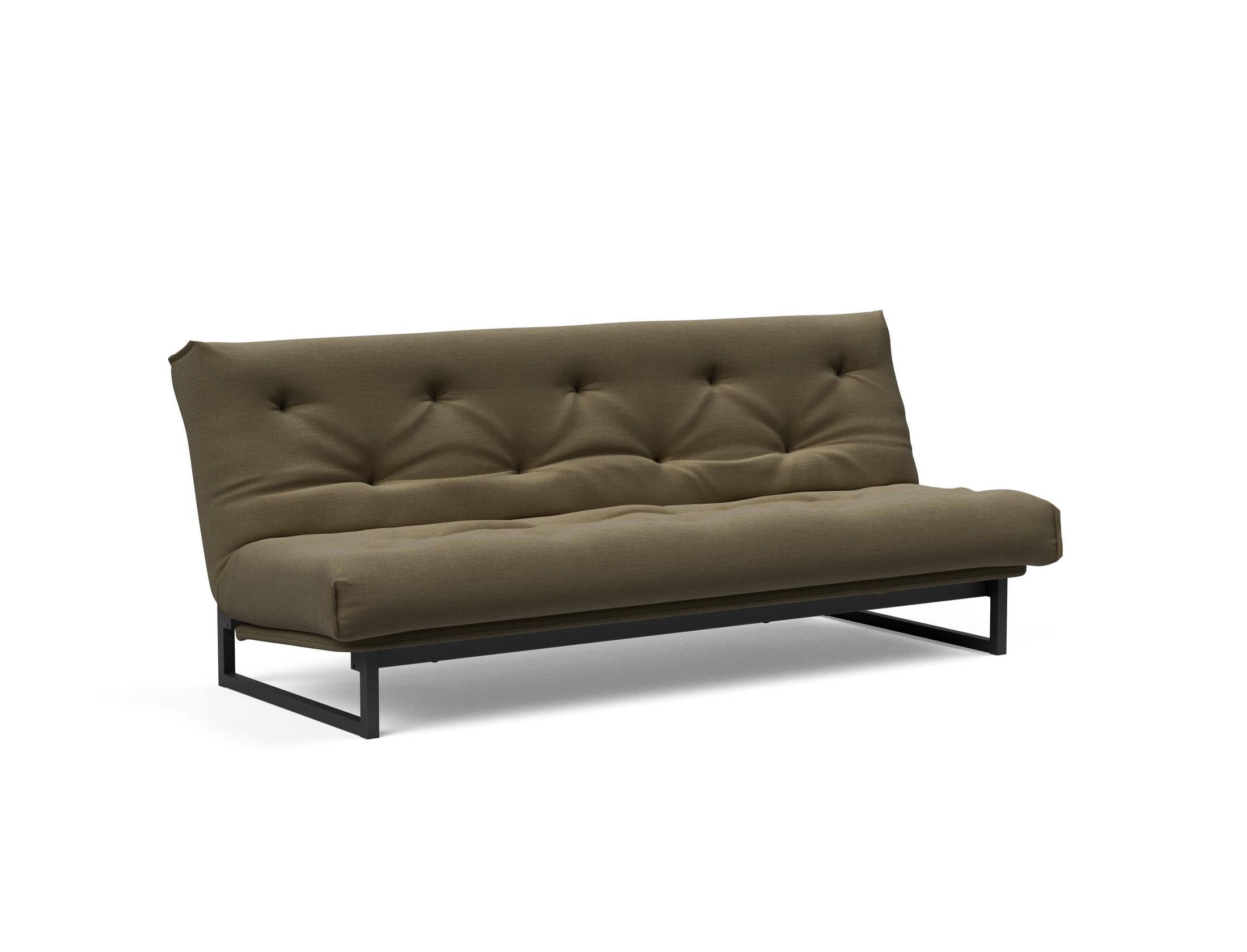 Fraction 120 Bettsofa Nordic: Stilvolles Schlafsofa mit hochwertiger Taschenfederkernmatratze. Ideal für modernes Wohnen und flexible Nutzung.