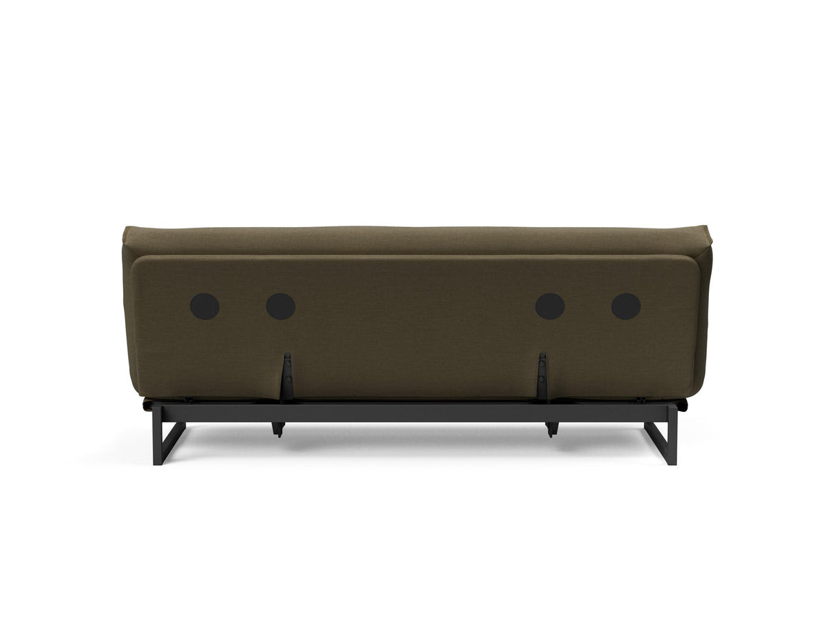 Fraction 120 Bettsofa Nordic mit Gestellbezug Soft Spring in 575 Vivus Dusty Olive präsentiert im Onlineshop von KAQTU Design AG. Bettsofa ist von Innovation Living