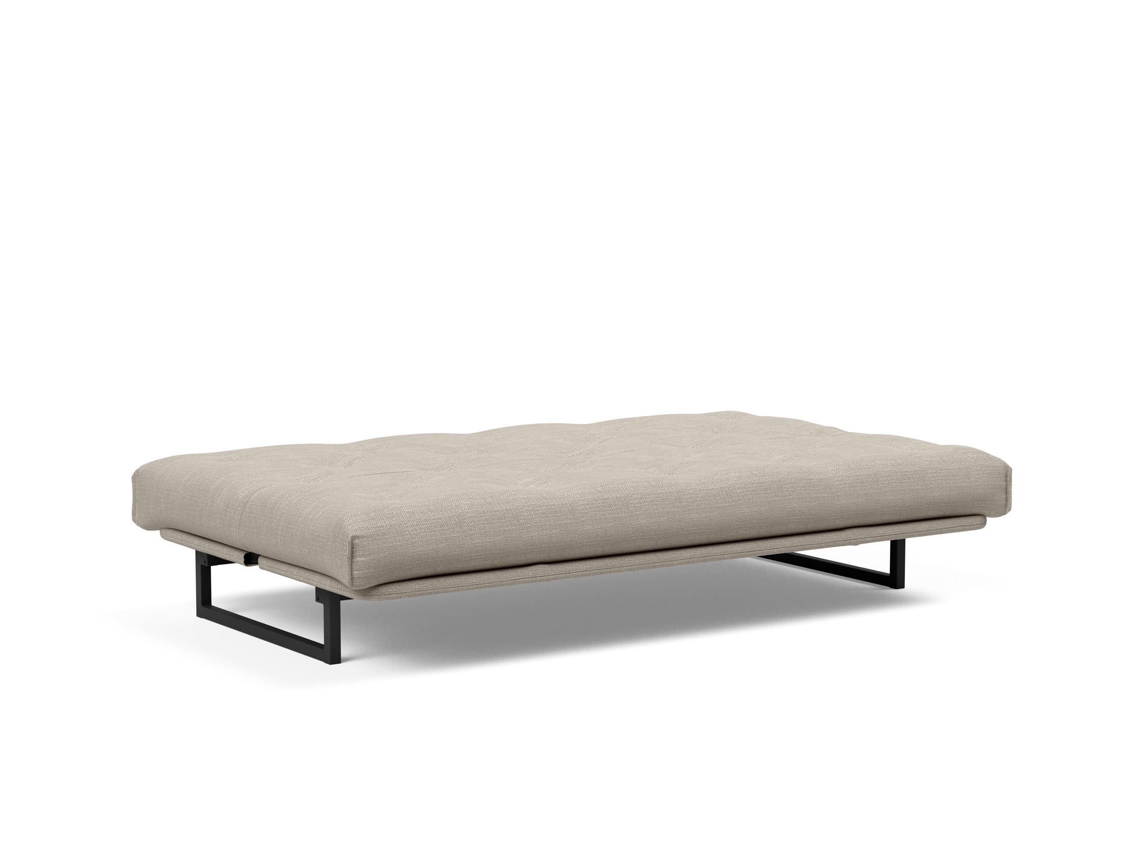 Fraction 120 Bettsofa Nordic: Stilvolles Schlafsofa mit hochwertiger Taschenfederkernmatratze. Ideal für modernes Wohnen und flexible Nutzung.