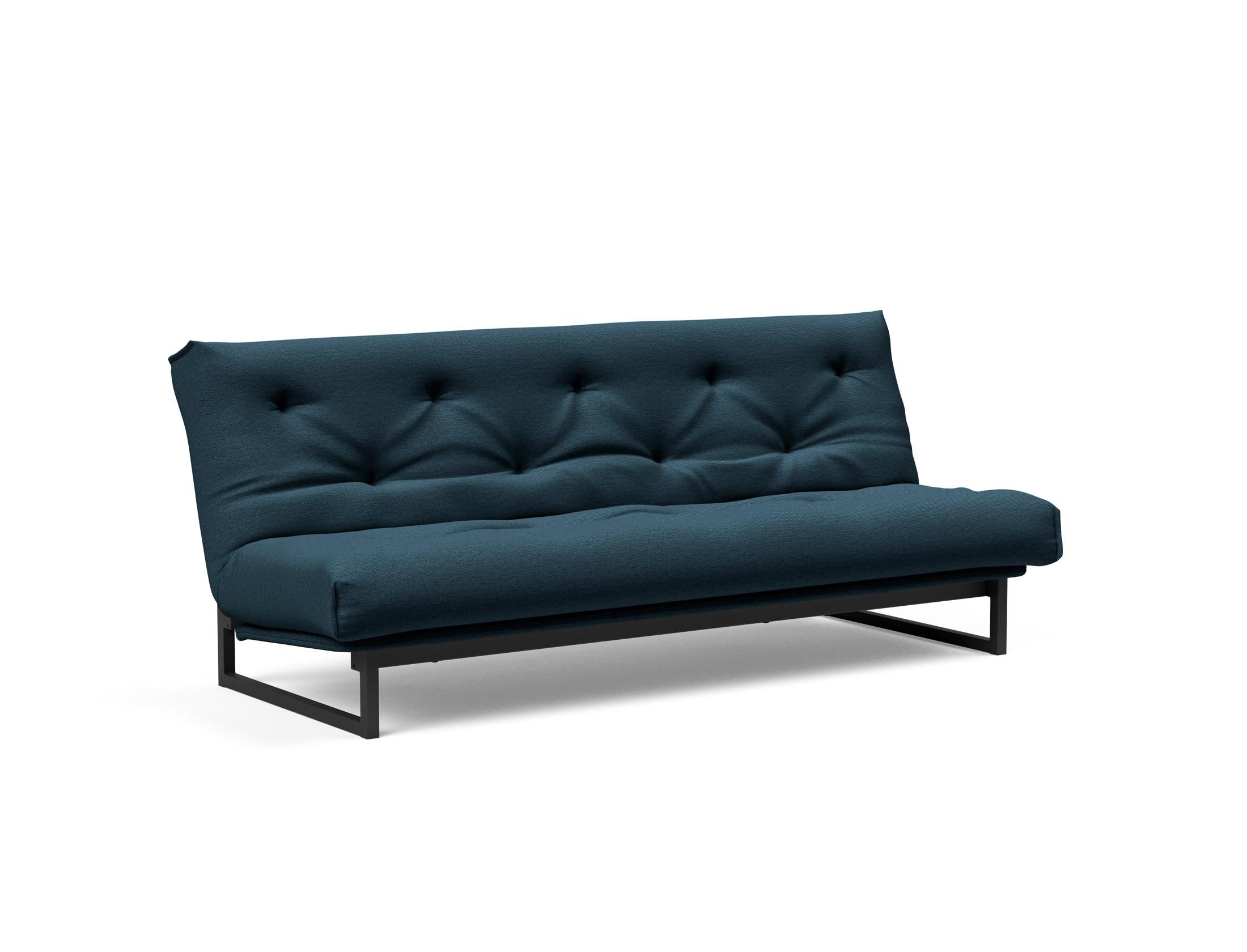 Fraction 120 Bettsofa Nordic: Stilvolles Schlafsofa mit hochwertiger Taschenfederkernmatratze. Ideal für modernes Wohnen und flexible Nutzung.