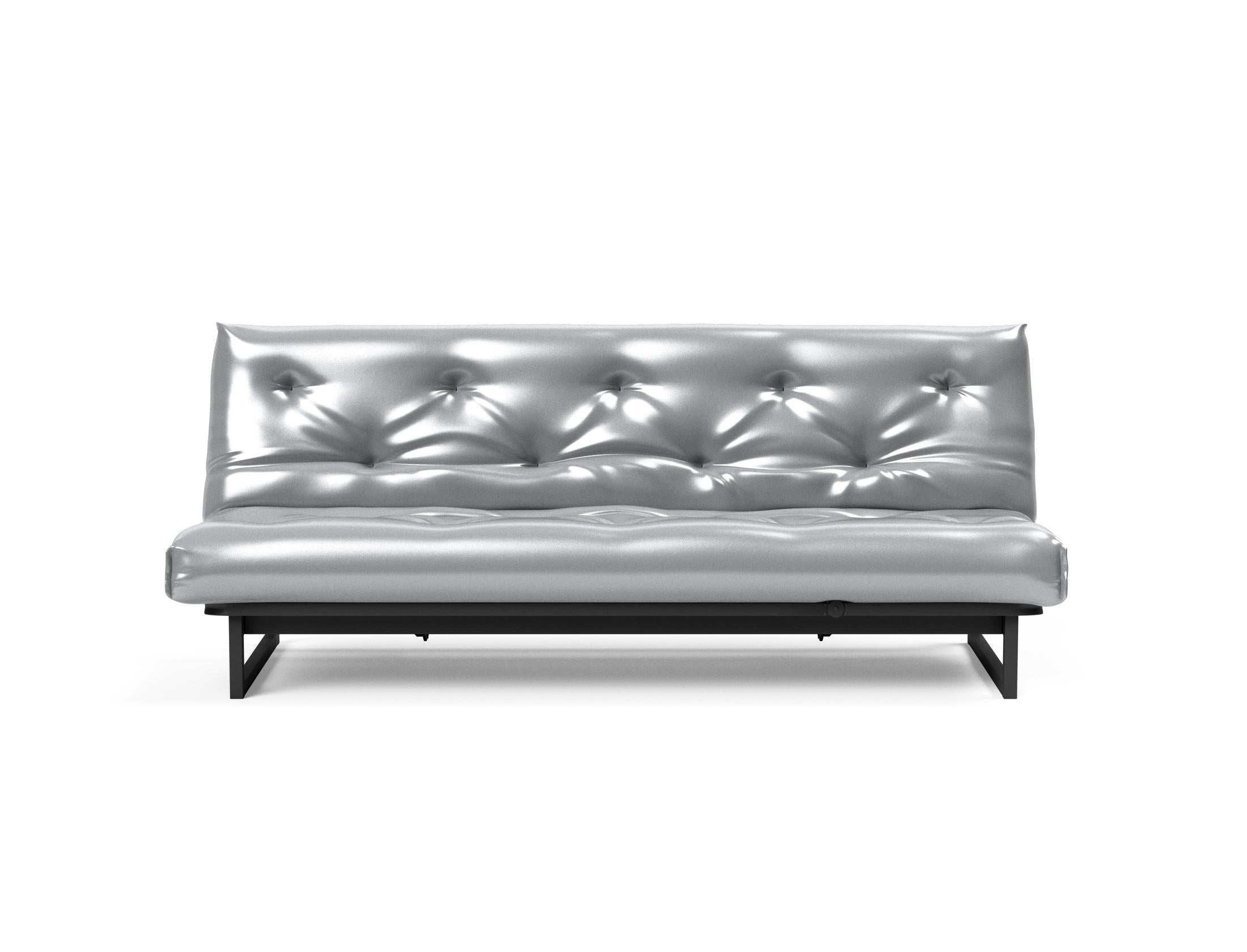 Fraction 120 Bettsofa Nordic Soft Spring: stilvolles skandinavisches Sofa, perfekt für kleine Wohnungen, vereint Komfort und Funktionalität für entspannte Nächte.