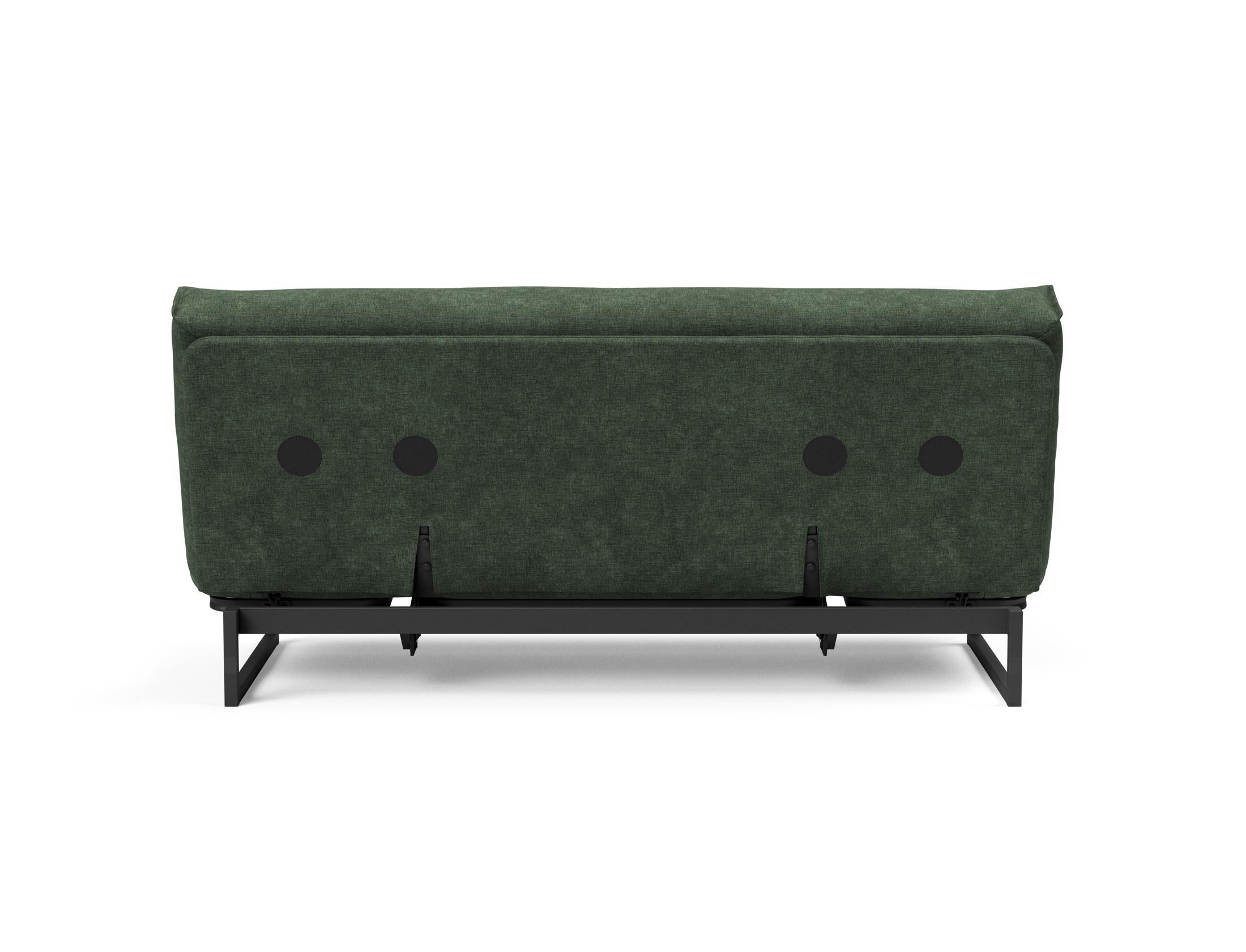 Fraction 140 Bettsofa Nordic Soft Spring: modernes skandinavisches Sofa, perfekt für kompakte Wohnräume, bietet stilvollen Komfort und praktische Schlaflösung.