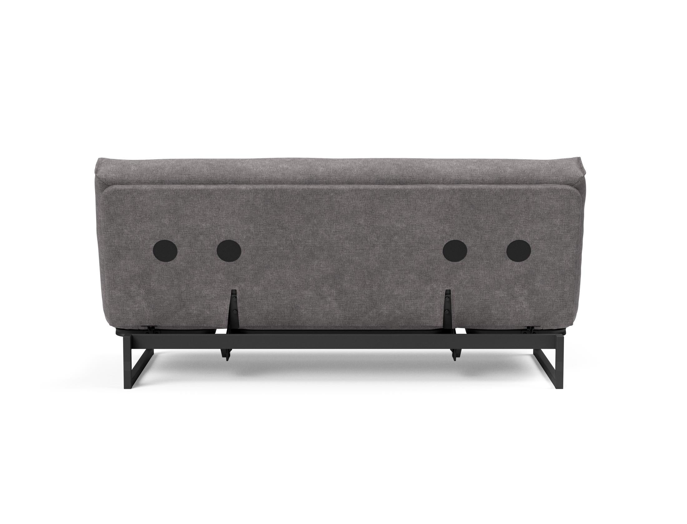 Fraction 140 Bettsofa Nordic Soft Spring: modernes skandinavisches Sofa, perfekt für kompakte Wohnräume, bietet stilvollen Komfort und praktische Schlaflösung.