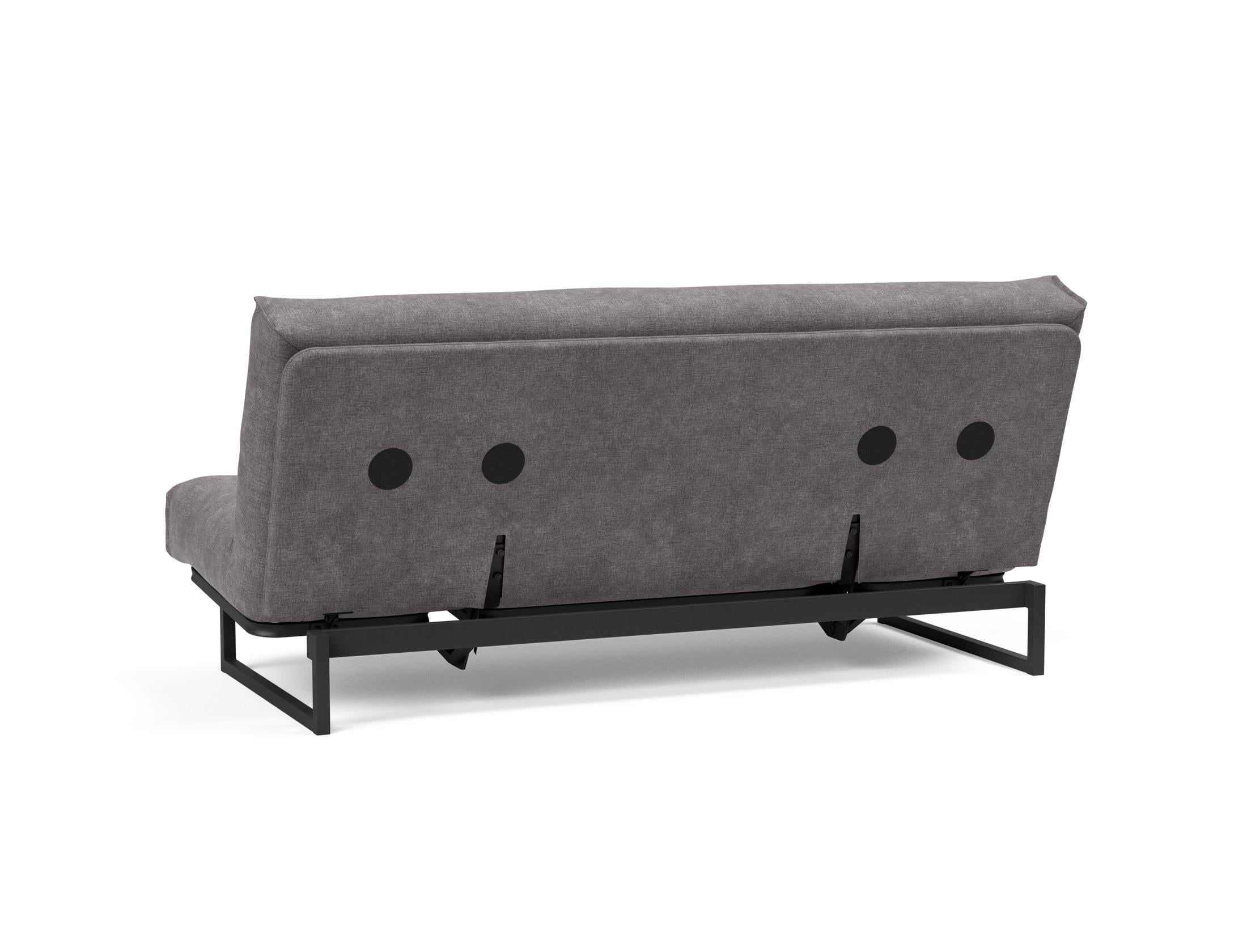 Fraction 140 Bettsofa Nordic: Elegantes, funktionales Sofa für kleine Räume, vereint skandinavisches Design mit optimalem Schlafkomfort und Flexibilität.