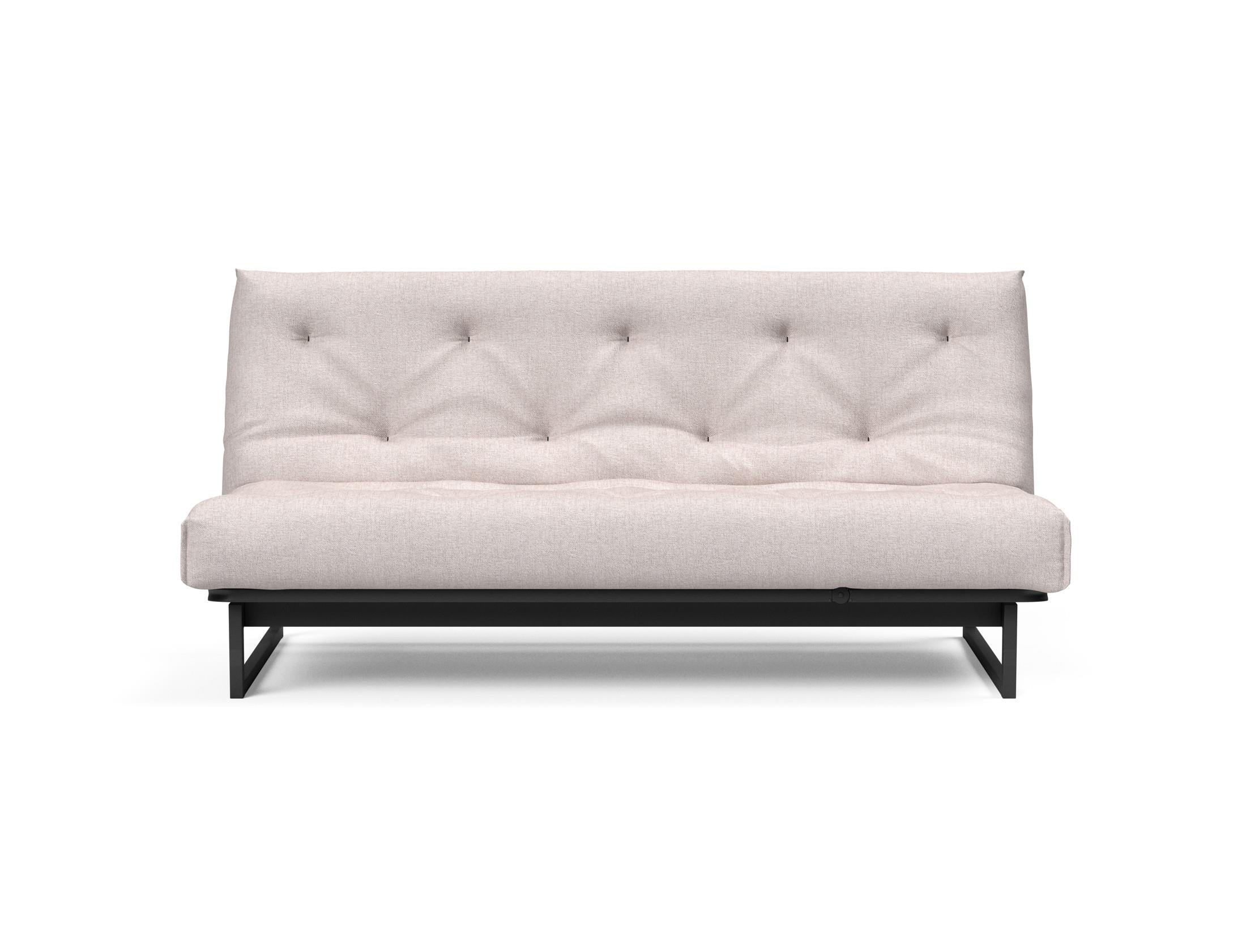 Fraction 140 Bettsofa Nordic Soft Spring: elegantes skandinavisches Design, ideal für kleine Räume, vereint Komfort und Funktionalität für erholsame Nächte.