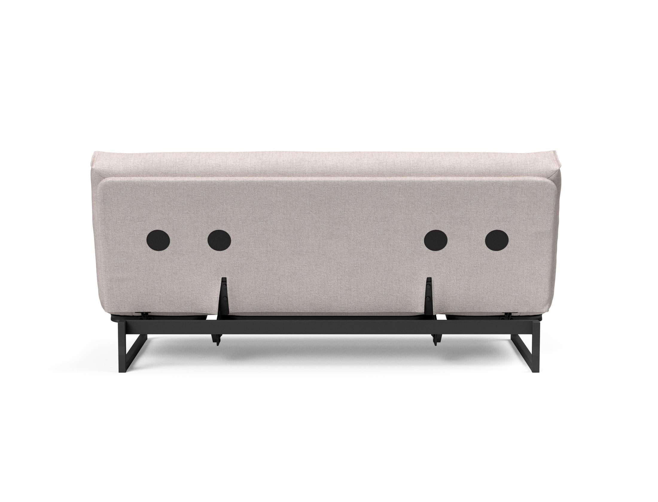 Fraction 140 Bettsofa Nordic Soft Spring: modernes skandinavisches Sofa, perfekt für kompakte Wohnräume, bietet stilvollen Komfort und praktische Schlaflösung.
