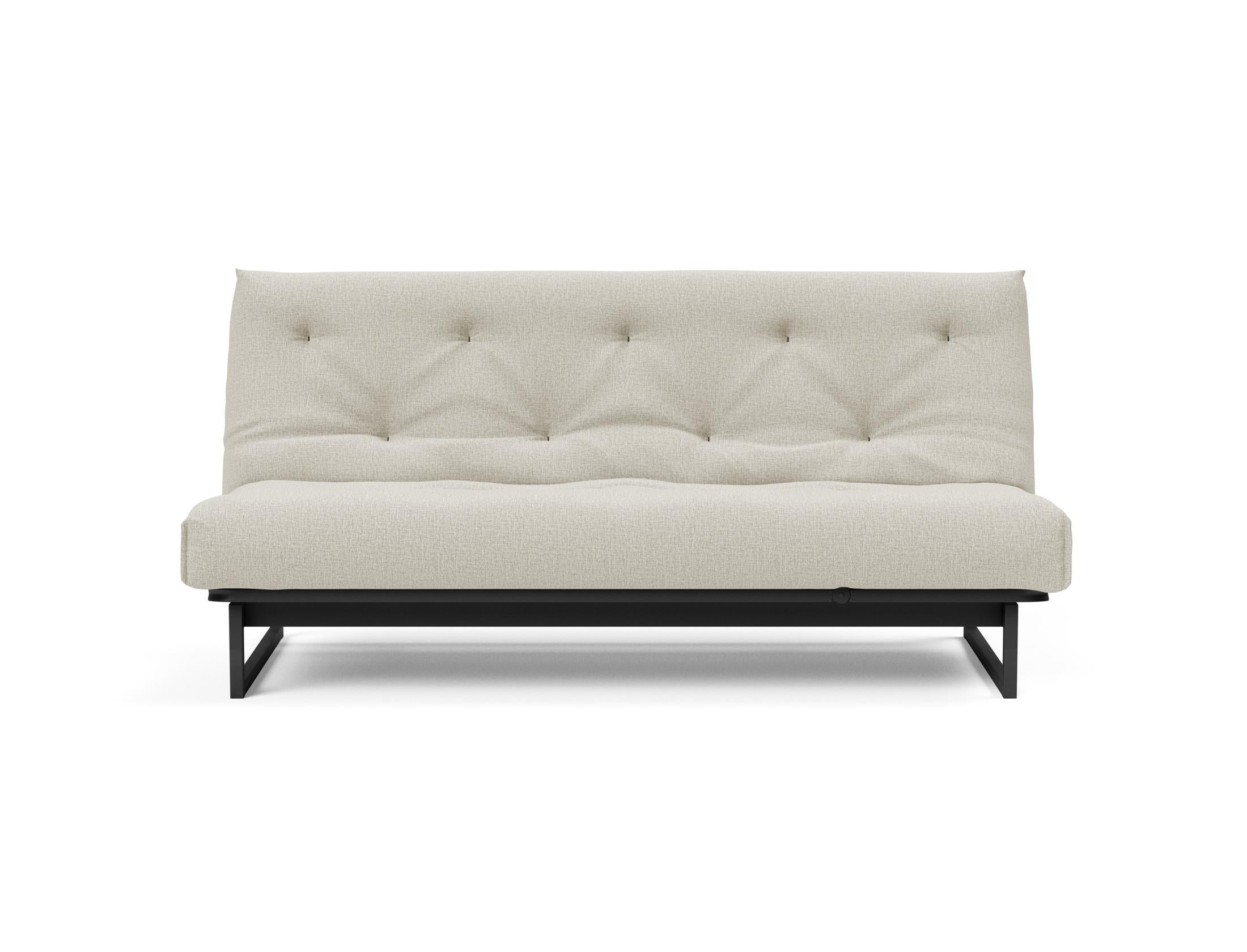Modernes Fraction 140 Bettsofa von Innovation Living, perfekt für kompakte Wohnräume, vereint skandinavische Eleganz mit optimalem Komfort.