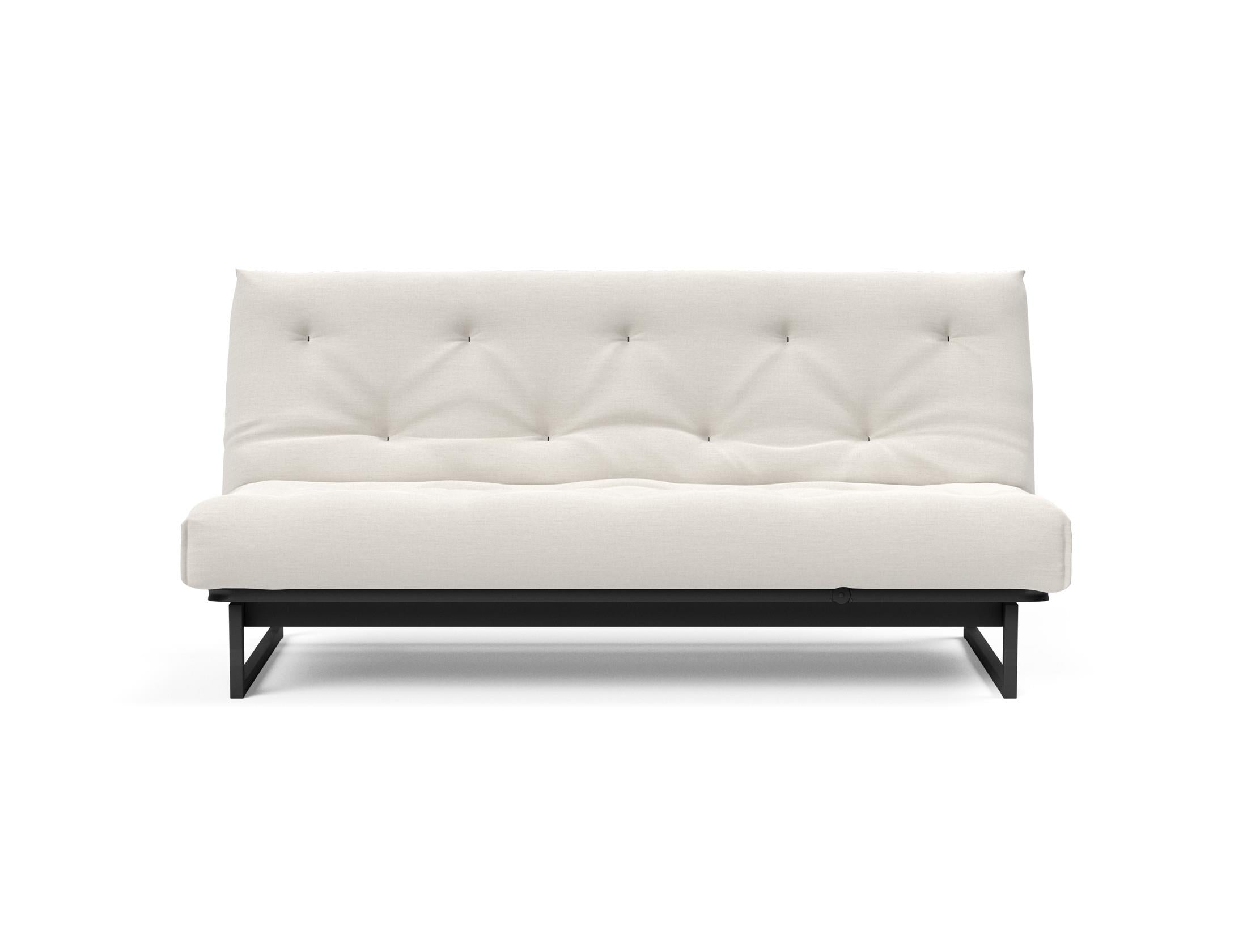 Fraction 140 Bettsofa Nordic Soft Spring: elegantes skandinavisches Design, ideal für kleine Räume, vereint Komfort und Funktionalität für erholsame Nächte.