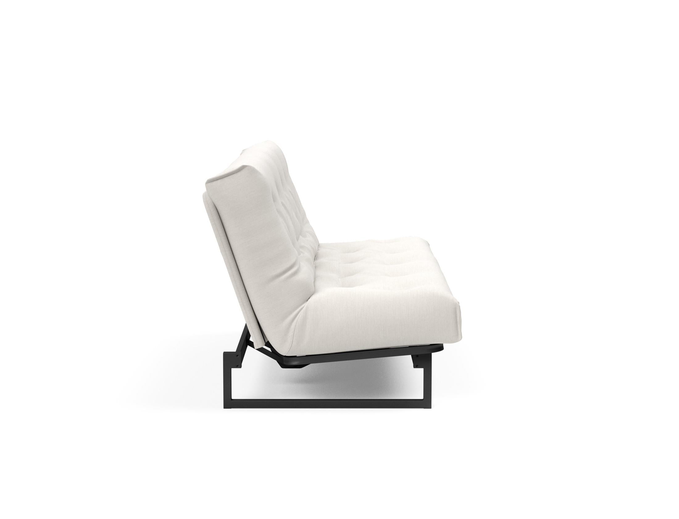 Fraction 140 Bettsofa Nordic Soft Spring: elegantes skandinavisches Design, ideal für kleine Räume, vereint Komfort und Funktionalität für erholsame Nächte.