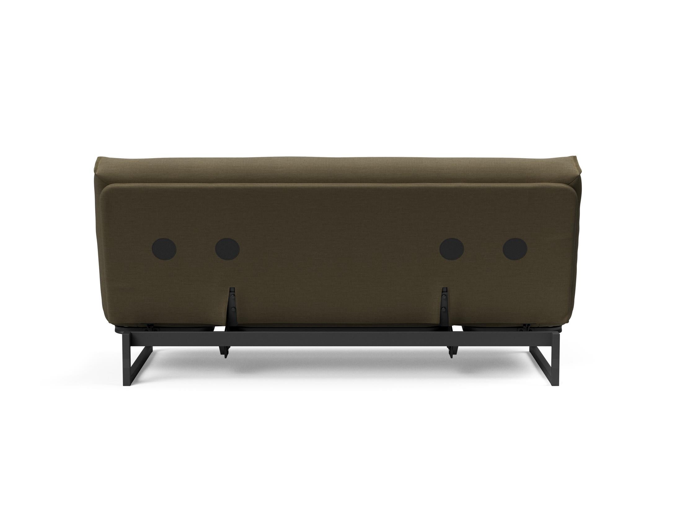 Fraction 140 Bettsofa Nordic Soft Spring: modernes skandinavisches Sofa, perfekt für kompakte Wohnräume, bietet stilvollen Komfort und praktische Schlaflösung.