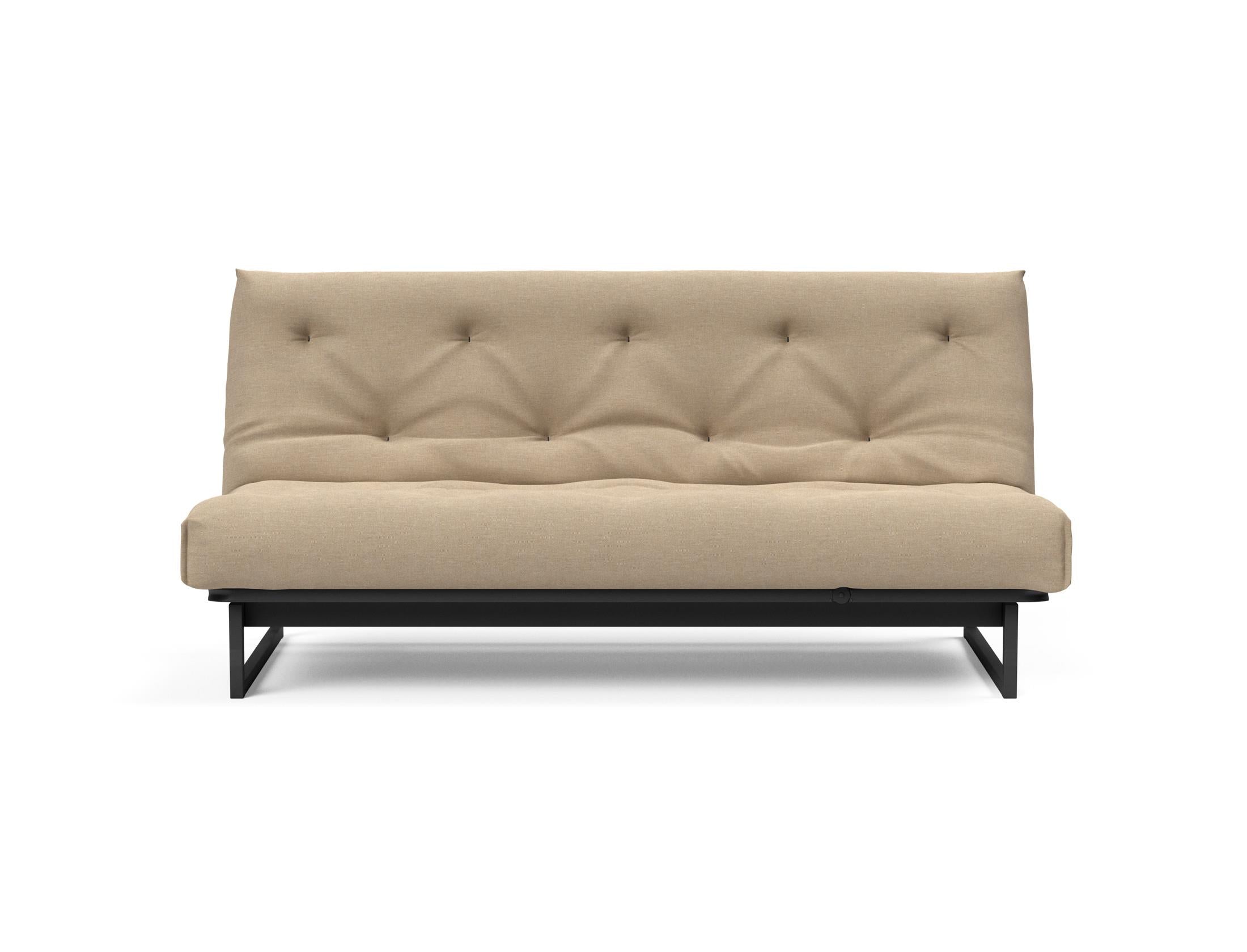 Fraction 140 Bettsofa Nordic Soft Spring: elegantes skandinavisches Design, ideal für kleine Räume, vereint Komfort und Funktionalität für erholsame Nächte.