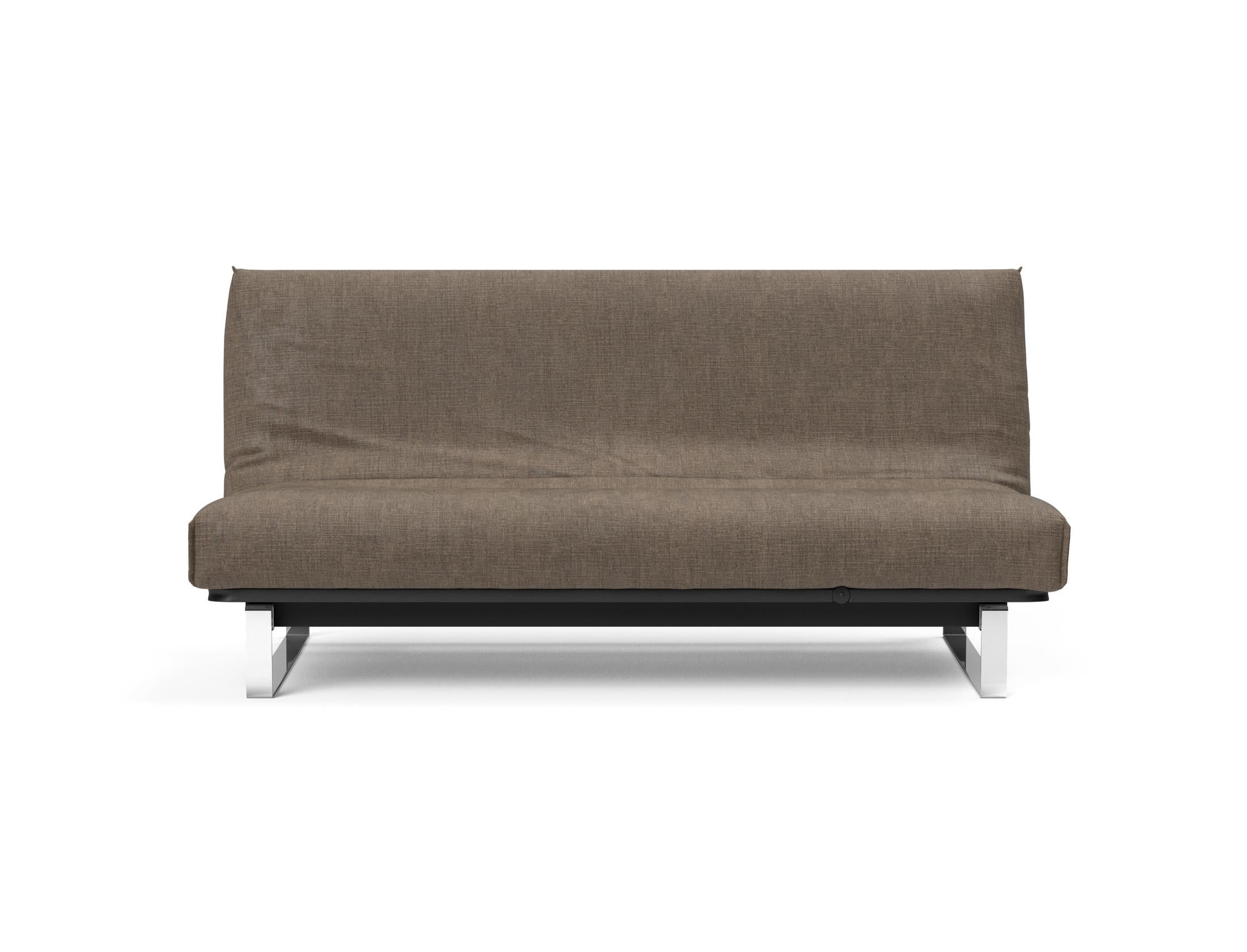 Erleben Sie das Minimum Bettsofa 140 Nordic Cover von Innovation Living: modernes skandinavisches Design, bequeme Soft Spring Matratze und flexible Einsatzmöglichkeiten.