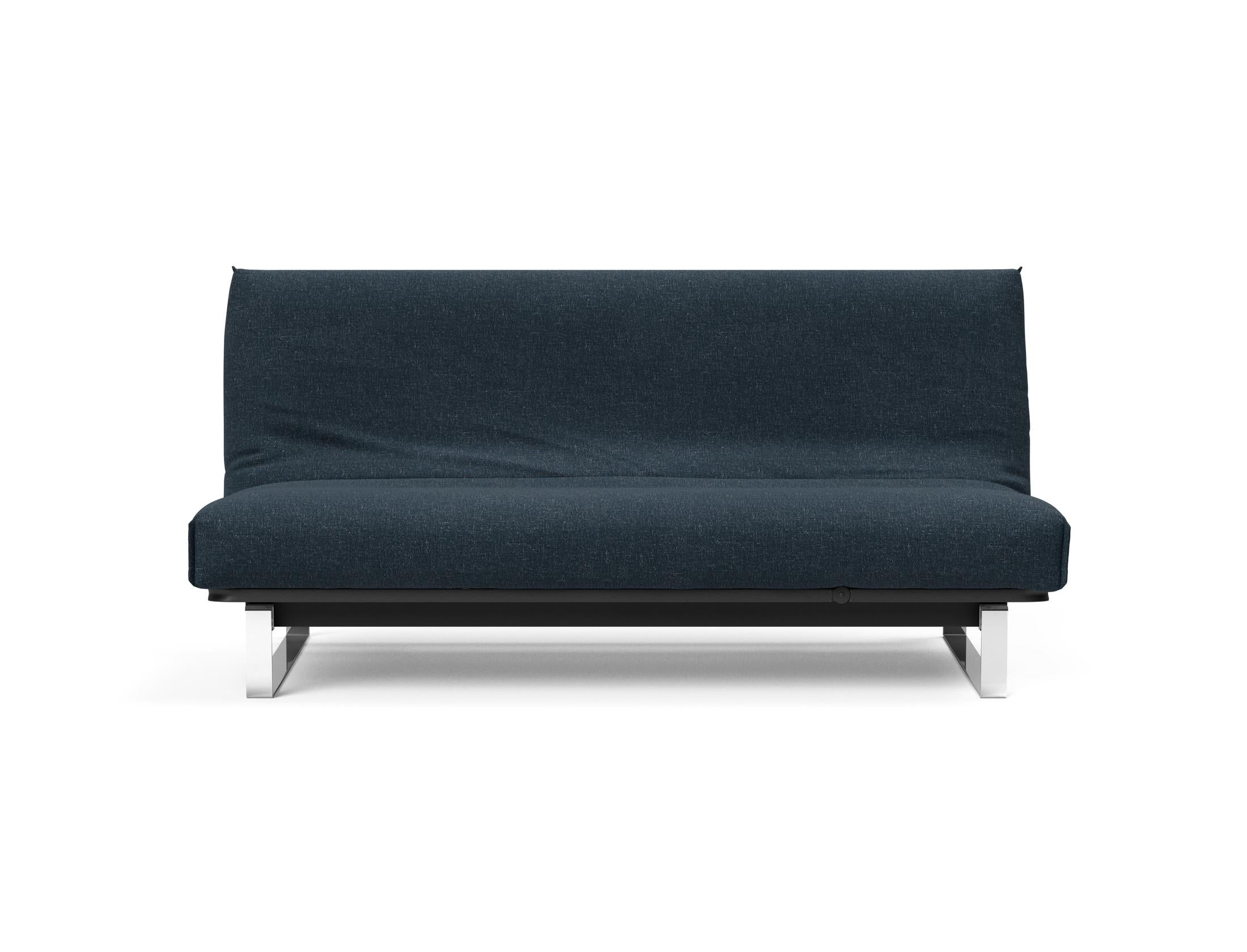 Erleben Sie das Minimum Bettsofa 140 Nordic Cover von Innovation Living: modernes skandinavisches Design, bequeme Soft Spring Matratze und flexible Einsatzmöglichkeiten.