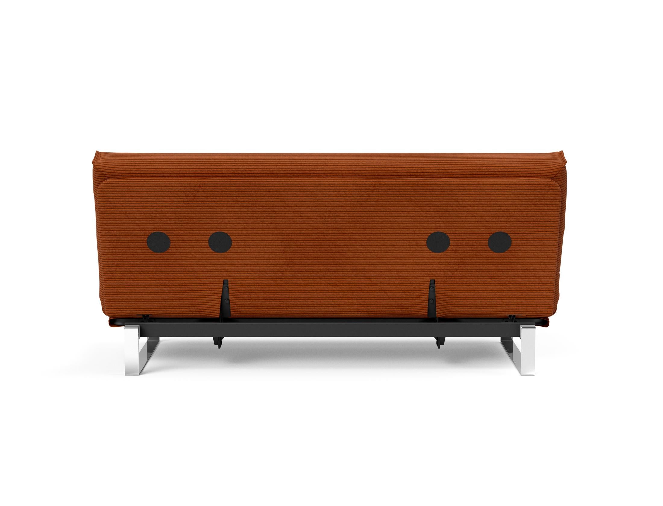 Erleben Sie das Minimum Bettsofa 140 Nordic Cover von Innovation Living: Multifunktional, stilvoll und mit hochwertiger Soft Spring-Matratze für besten Komfort.