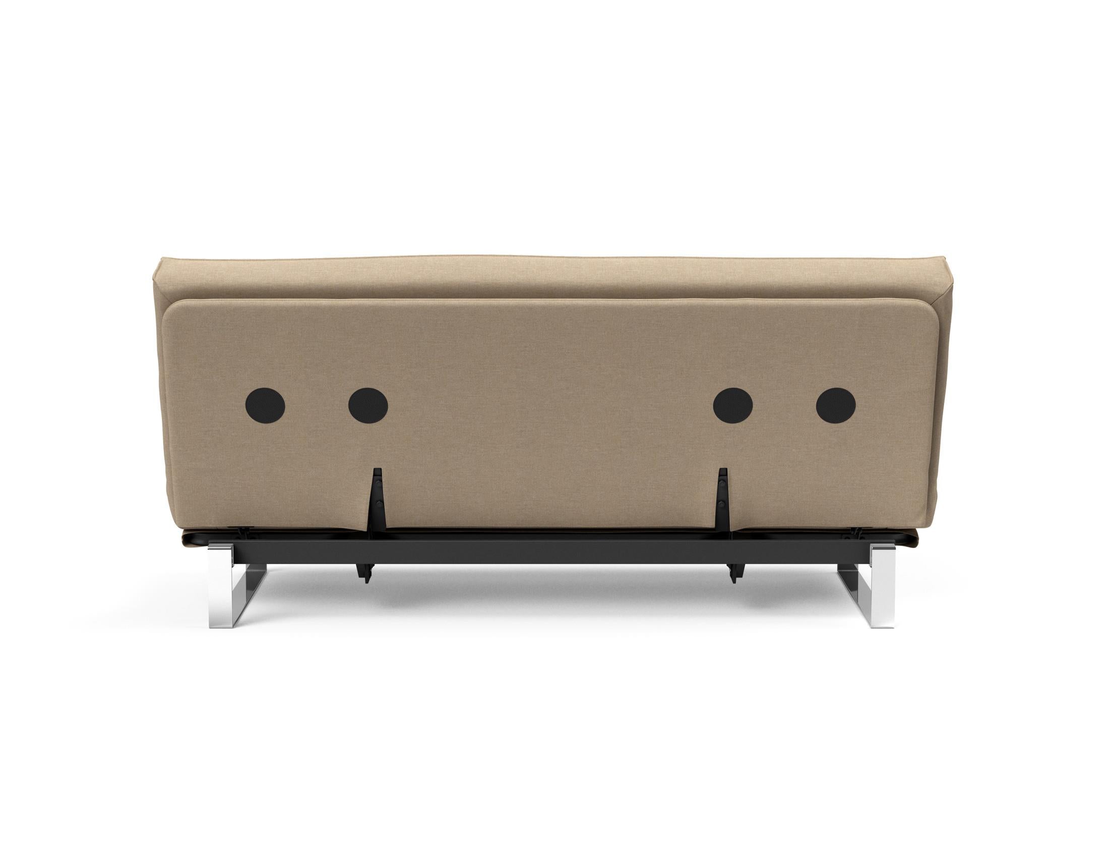 Entdecken Sie das Minimum Bettsofa 140 Sharp Plus Cover – ein stilvolles, funktionales Möbelstück mit langlebigem Metallrahmen und komfortabler Matratze für jeden Raum.