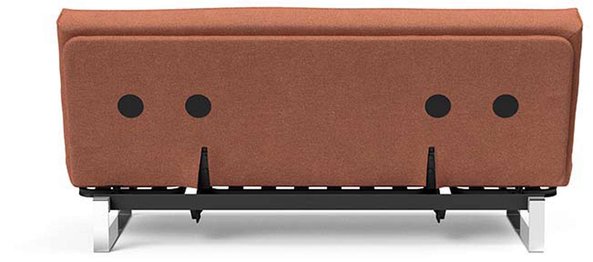 Entdecken Sie das Minimum Bettsofa 140 Sharp Plus Cover von Innovation Living: Stilvolles Design, herausragender Komfort und anpassbare Matratzen für jeden Raum.