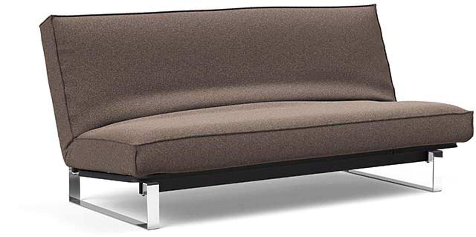 Entdecken Sie das Minimum Bettsofa 140 Sharp Plus Cover von Innovation Living: Stilvolles Design, herausragender Komfort und anpassbare Matratzen für jeden Bedarf.