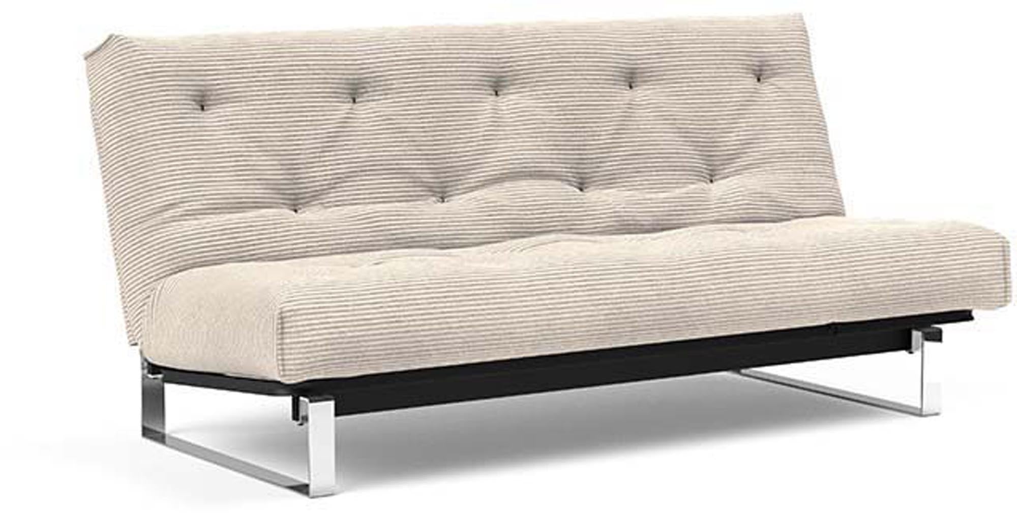 Entdecken Sie das Minimum Bettsofa 140 Nordic von Innovation Living: stilvolles skandinavisches Design, vielseitige Nutzung und erstklassige Matratzenoptionen für besten Schlafkomfort.