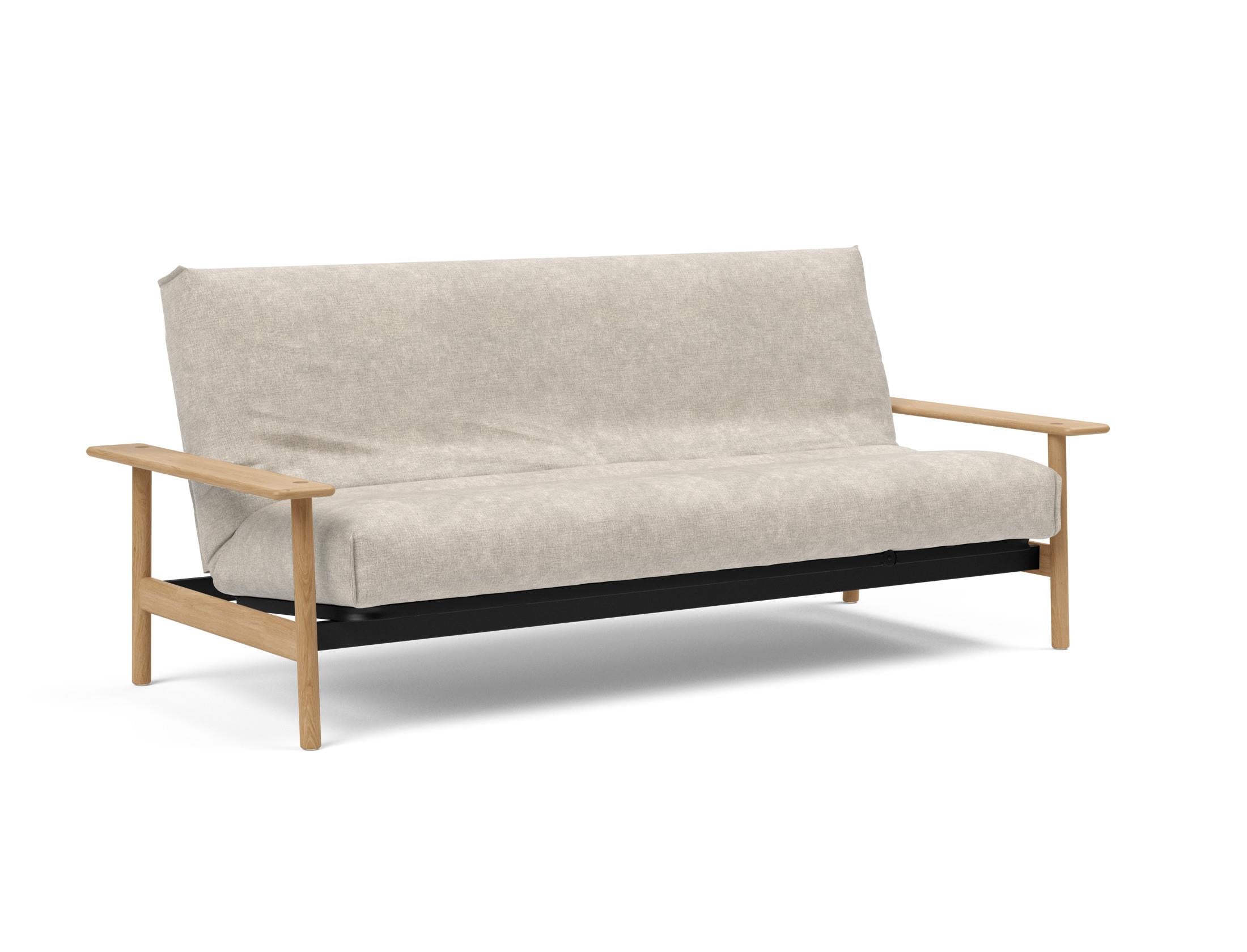 Erleben Sie das Balder Bettsofa 140 Nordic Cover Soft Spring von Innovation Living – eine perfekte Kombination aus modernem Stil und optimalem Schlafkomfort.