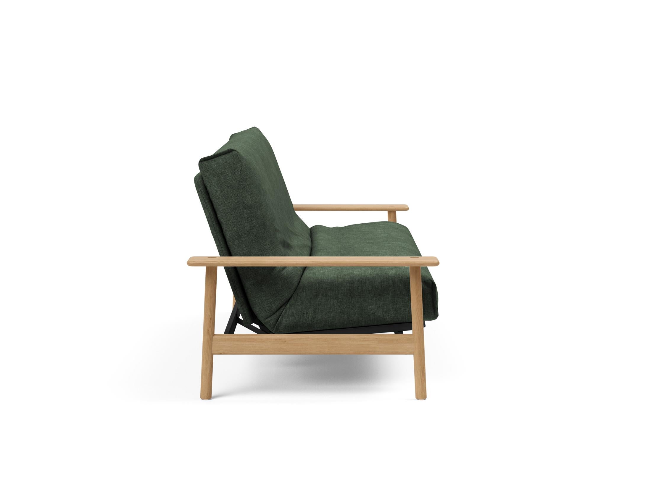 Entdecken Sie das Balder Bettsofa 140 Nordic Cover Soft Spring von Innovation Living – stilvolles Design trifft auf höchsten Schlafkomfort für Ihr Zuhause.
