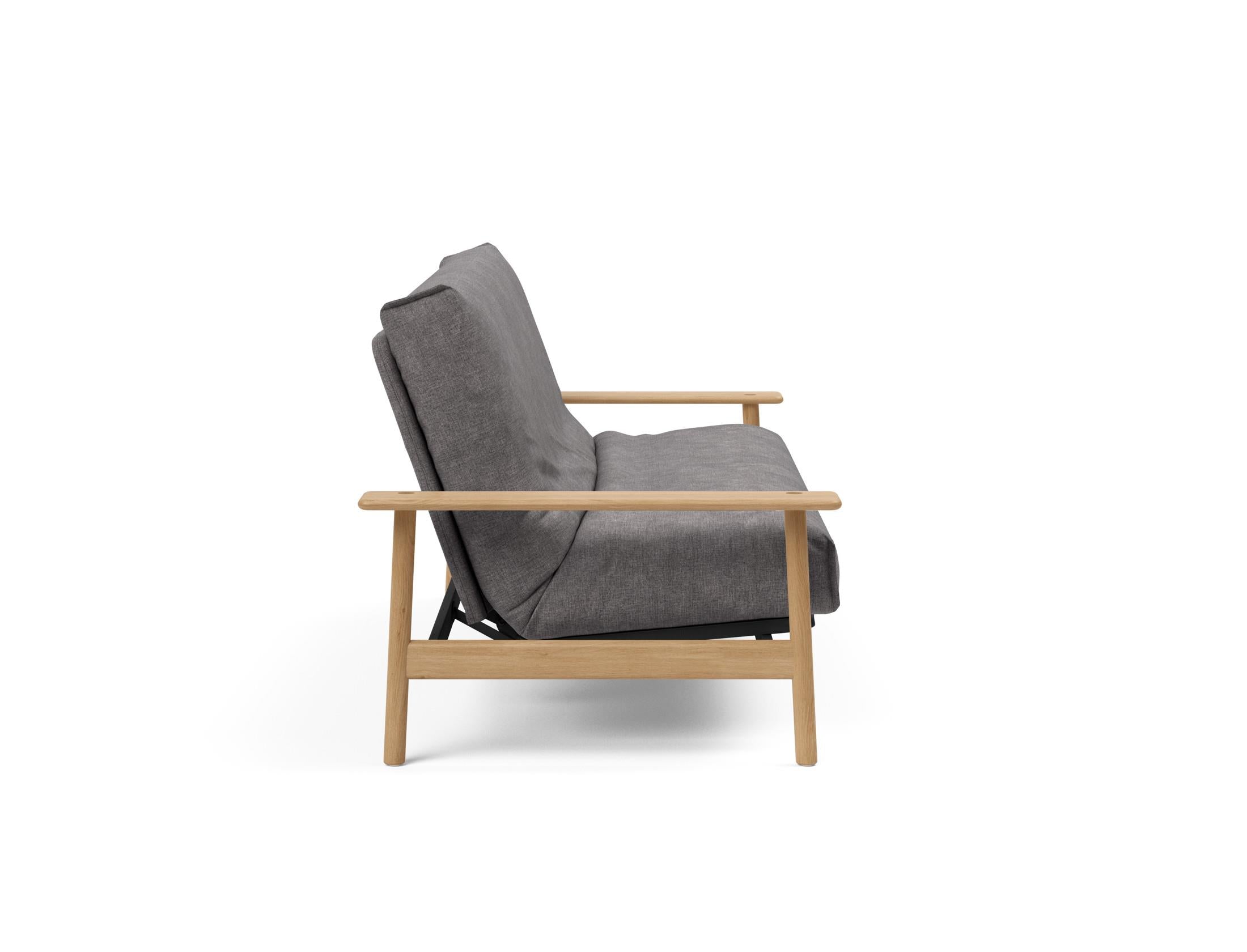 Entdecken Sie das Balder Bettsofa 140 Nordic Cover Soft Spring von Innovation Living – stilvolles Design trifft auf höchsten Schlafkomfort für Ihr Zuhause.