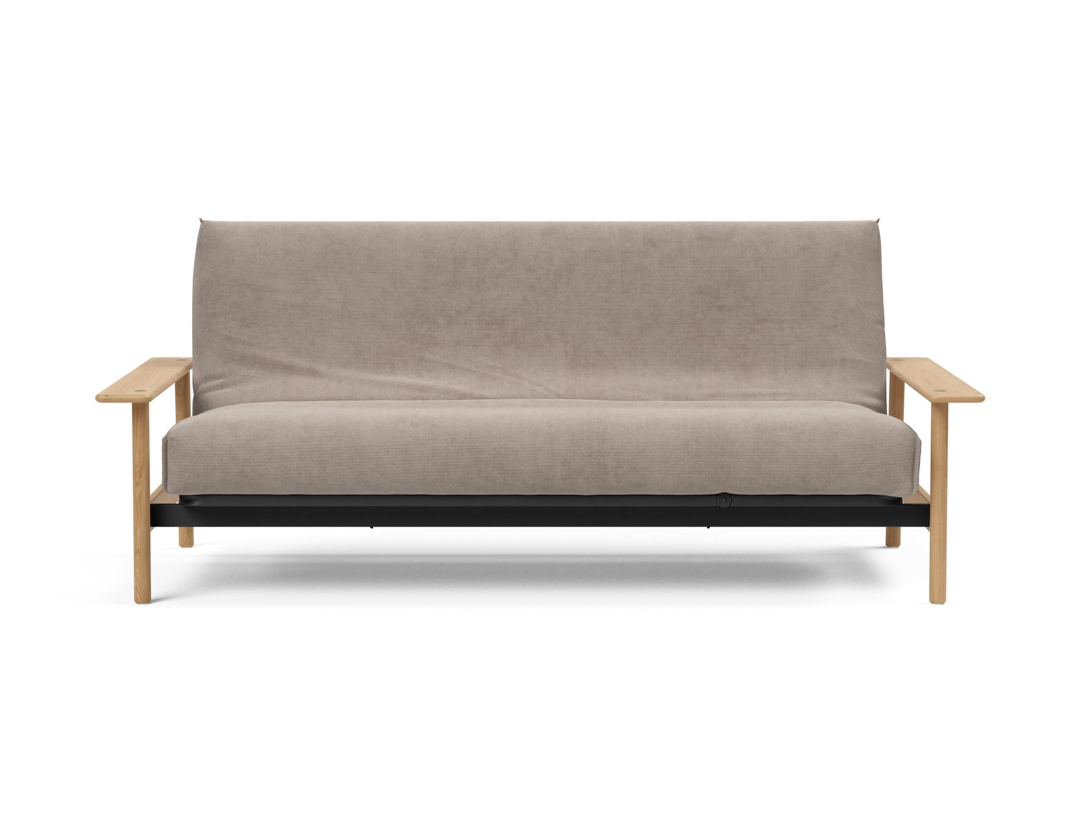 Modernes Balder Bettsofa 140 in Nordic Cover, perfekt für stilvolle Wohnräume und gemütliche Nächte mit hochwertiger Soft Spring-Federung.