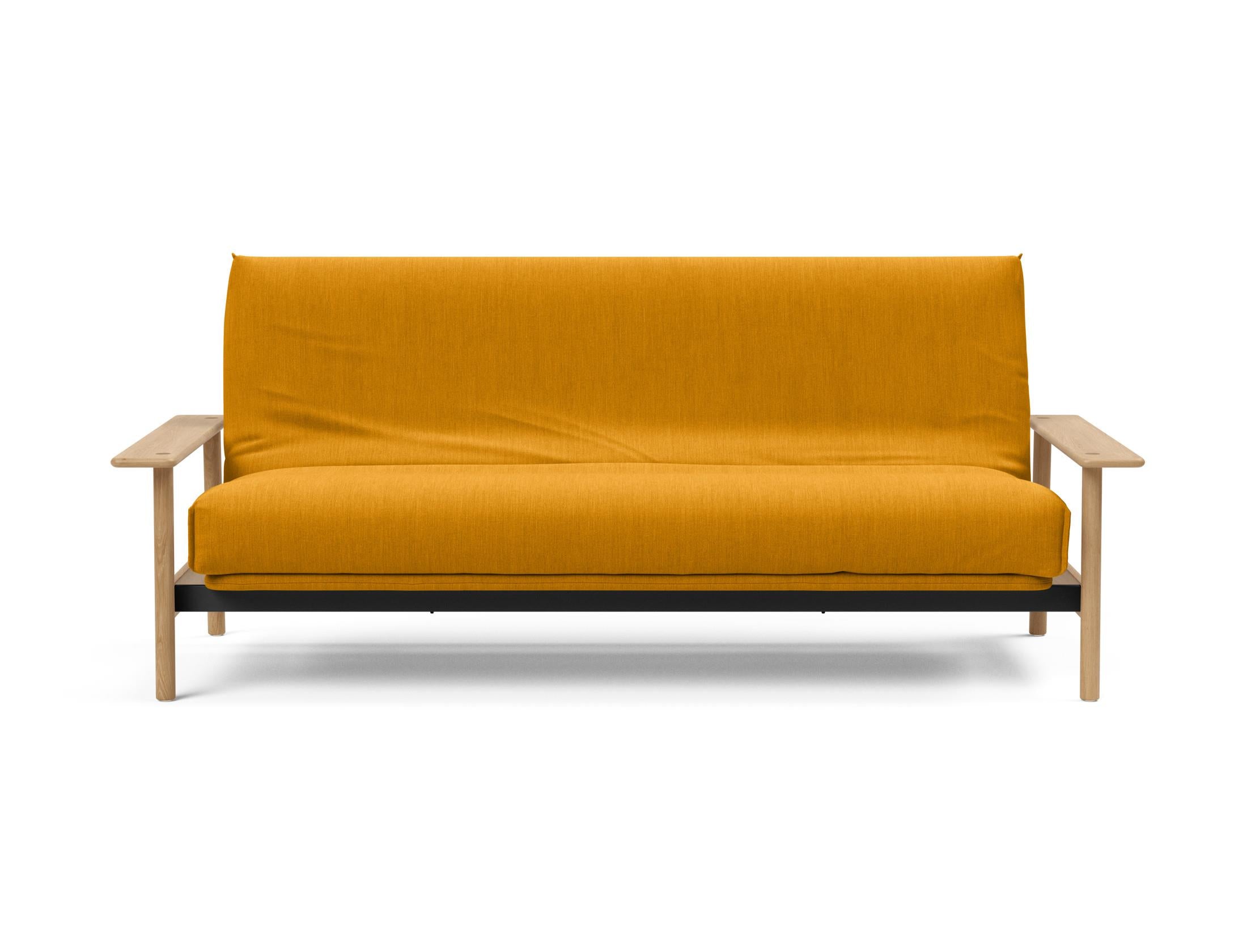 Elegantes Balder Bettsofa 140 im Nordic Cover, ideal für gemütliche Nächte und stilvolle Wohnräume, mit weichem Soft Spring Bezug.