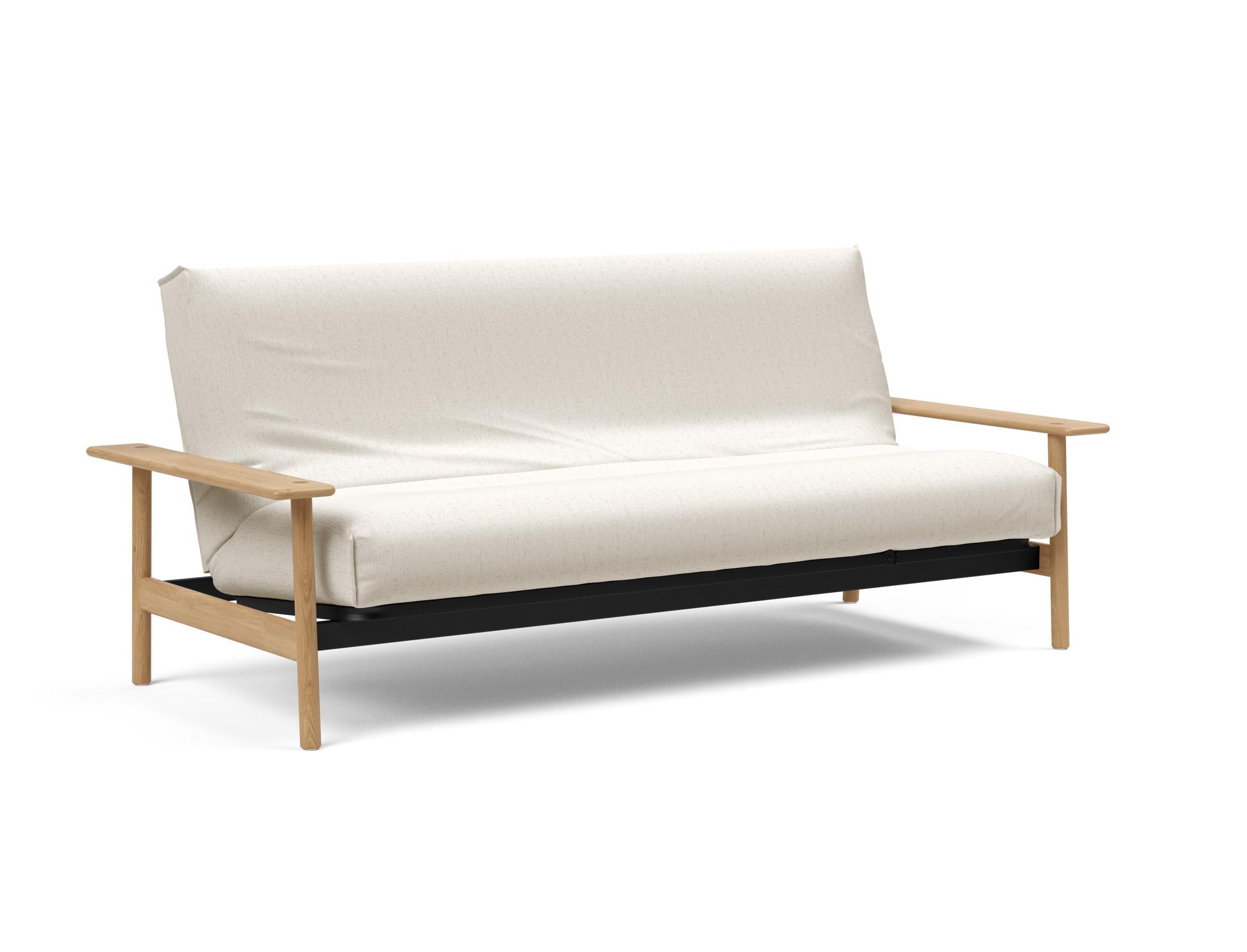Erleben Sie das Balder Bettsofa 140 Nordic Cover Soft Spring von Innovation Living – eine perfekte Kombination aus modernem Stil und optimalem Schlafkomfort.