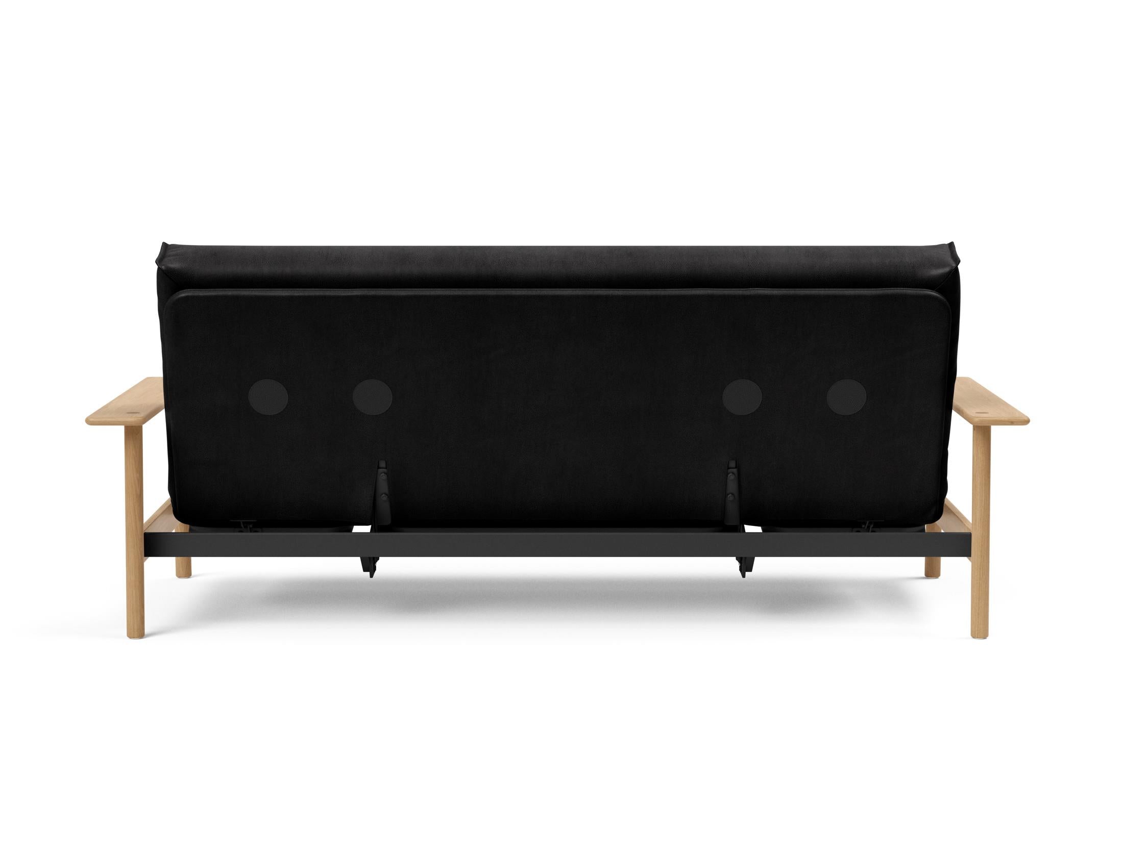 Erleben Sie das Balder Bettsofa 140 Nordic Cover Soft Spring von Innovation Living – eine perfekte Kombination aus modernem Stil und optimalem Schlafkomfort.