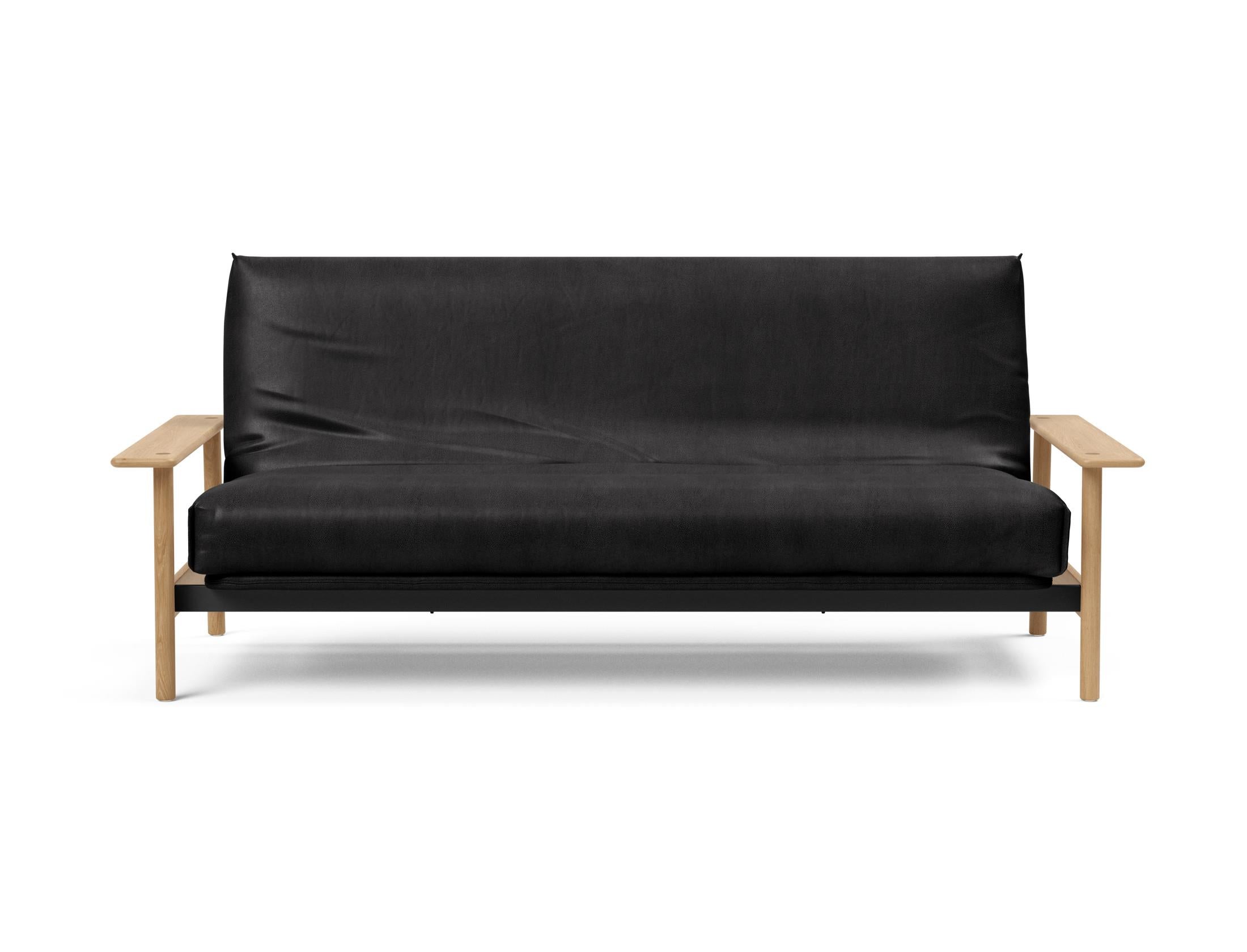 Stylisches Balder Bettsofa 140 mit Soft Spring Gestellbezug, ideal für moderne Räume und vielseitige Nutzung als Schlaf- und Sitzmöbel.