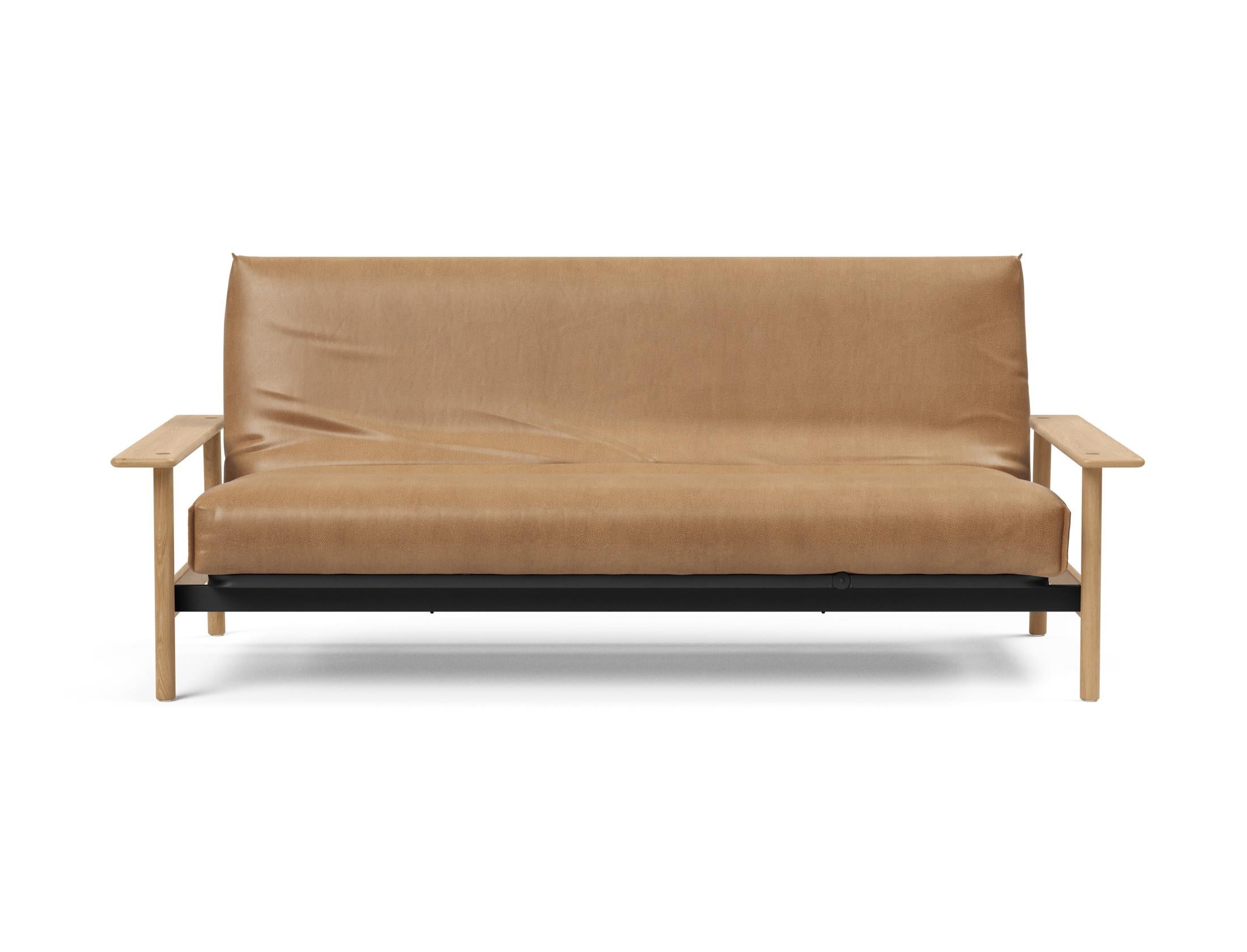 Erleben Sie das Balder Bettsofa 140 Nordic Cover Soft Spring von Innovation Living – eine perfekte Kombination aus modernem Stil und optimalem Schlafkomfort.