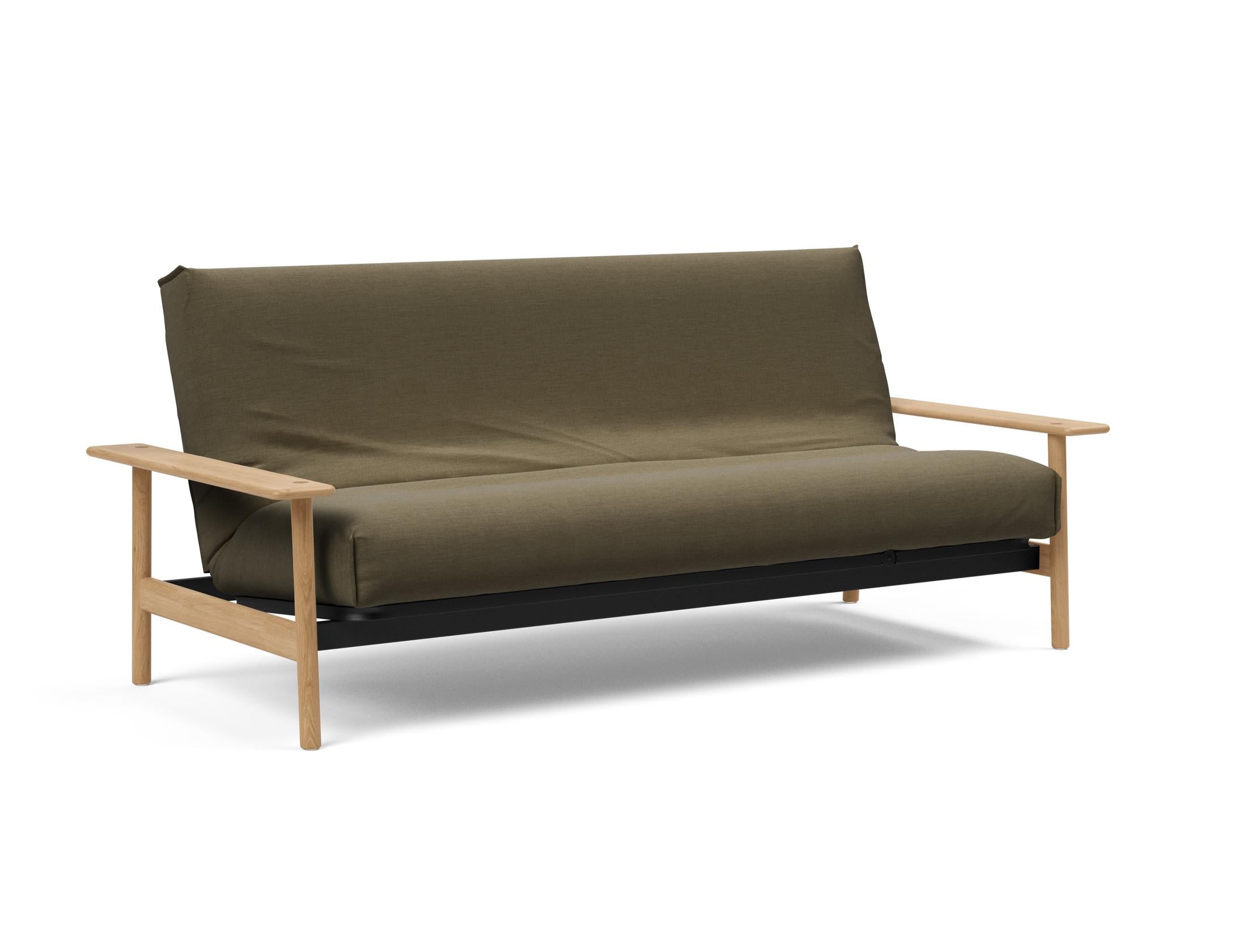 Erleben Sie das Balder Bettsofa 140 Nordic Cover Soft Spring von Innovation Living – eine perfekte Kombination aus modernem Stil und optimalem Schlafkomfort.