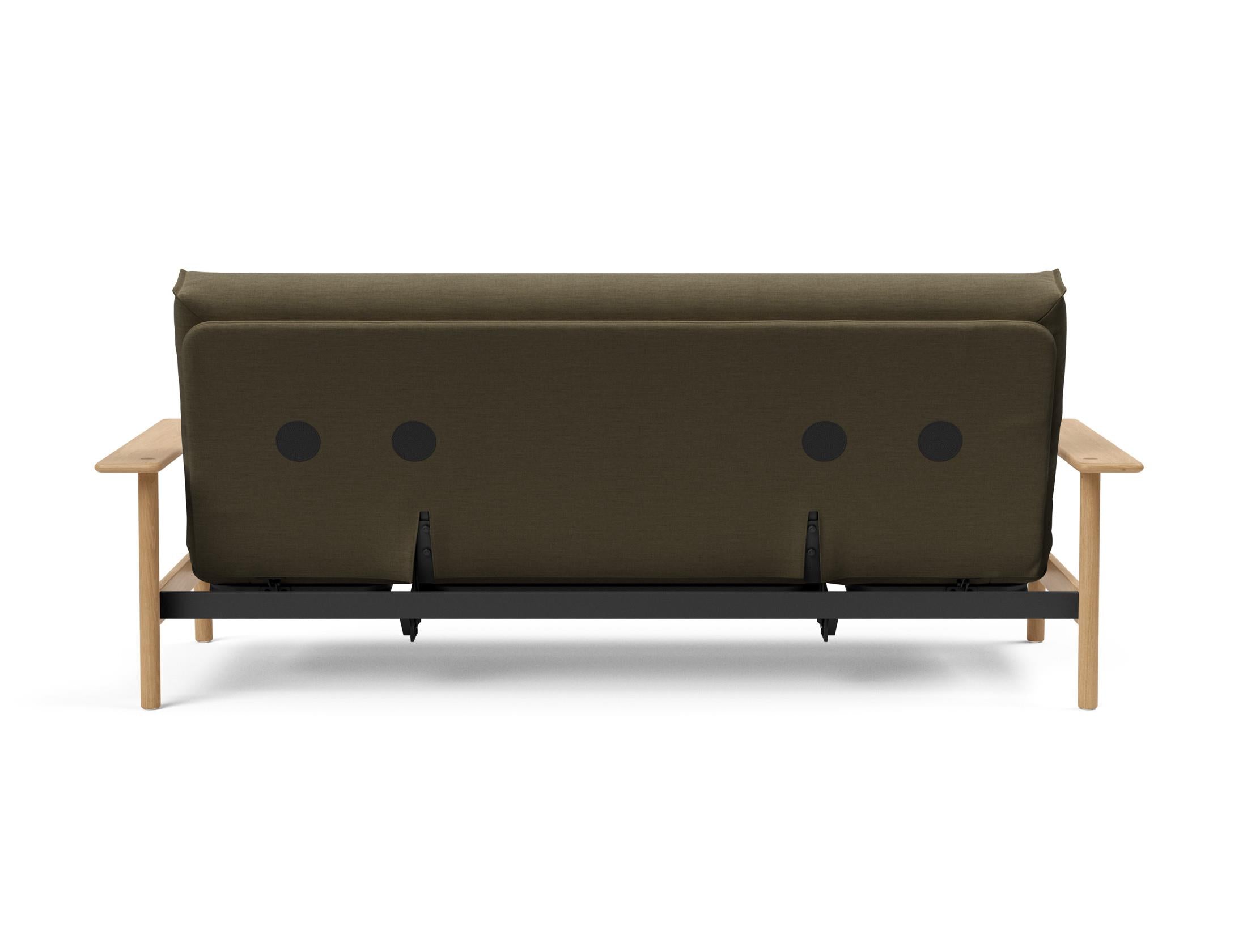 Erleben Sie das Balder Bettsofa 140 Nordic Cover Soft Spring von Innovation Living – eine perfekte Kombination aus modernem Stil und optimalem Schlafkomfort.