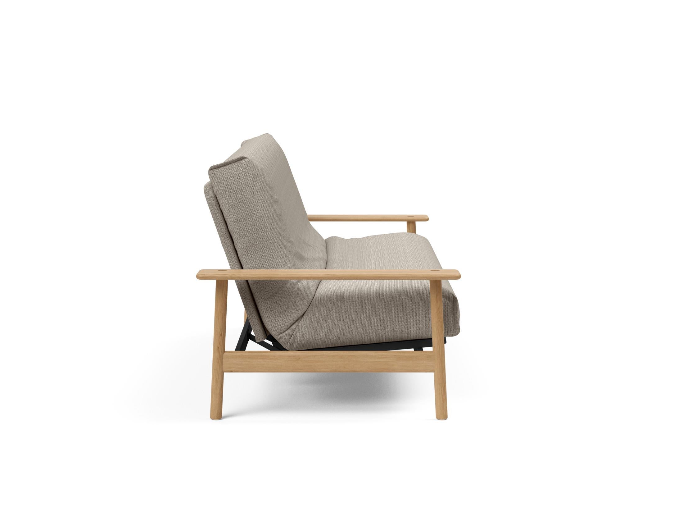 Entdecken Sie das Balder Bettsofa 140 Nordic Cover Soft Spring von Innovation Living – stilvolles Design trifft auf höchsten Schlafkomfort für Ihr Zuhause.