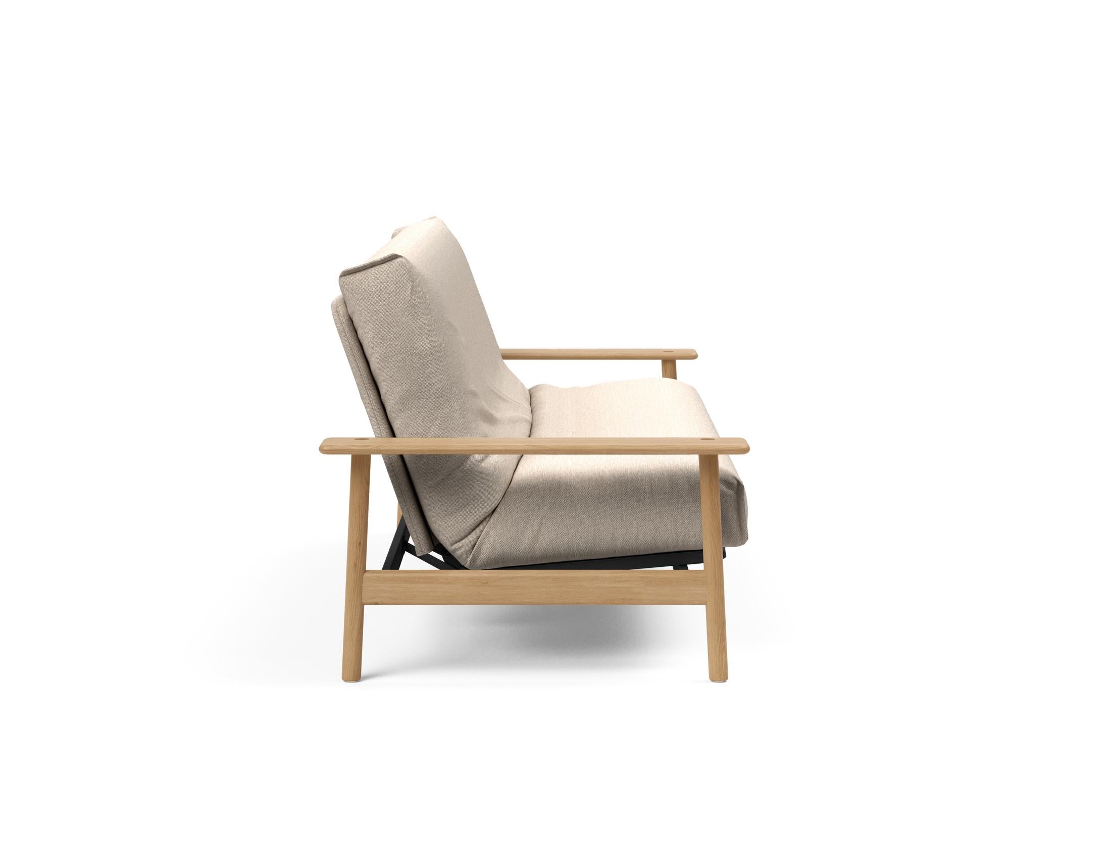 Entdecken Sie das Balder Bettsofa 140 Nordic Cover Soft Spring von Innovation Living – stilvolles Design trifft auf höchsten Schlafkomfort für Ihr Zuhause.