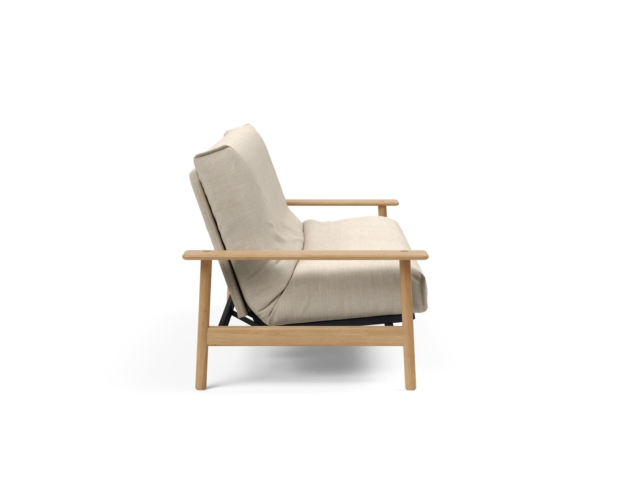 Entdecken Sie das Balder Bettsofa 140 Nordic Cover Soft Spring von Innovation Living – stilvolles Design trifft auf höchsten Schlafkomfort für Ihr Zuhause.