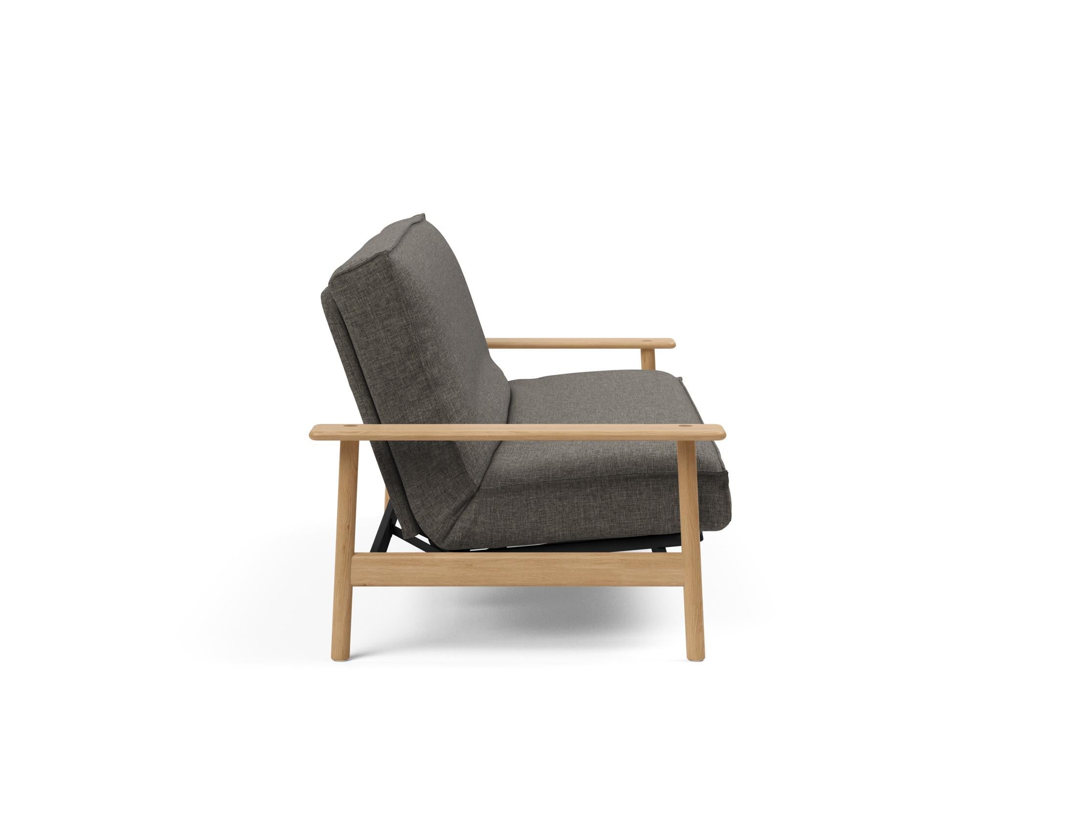 Erleben Sie das Balder Bettsofa 140 Sharp Plus Cover Soft Spring von Innovation Living – eine perfekte Kombination aus modernem Design und Funktionalität.