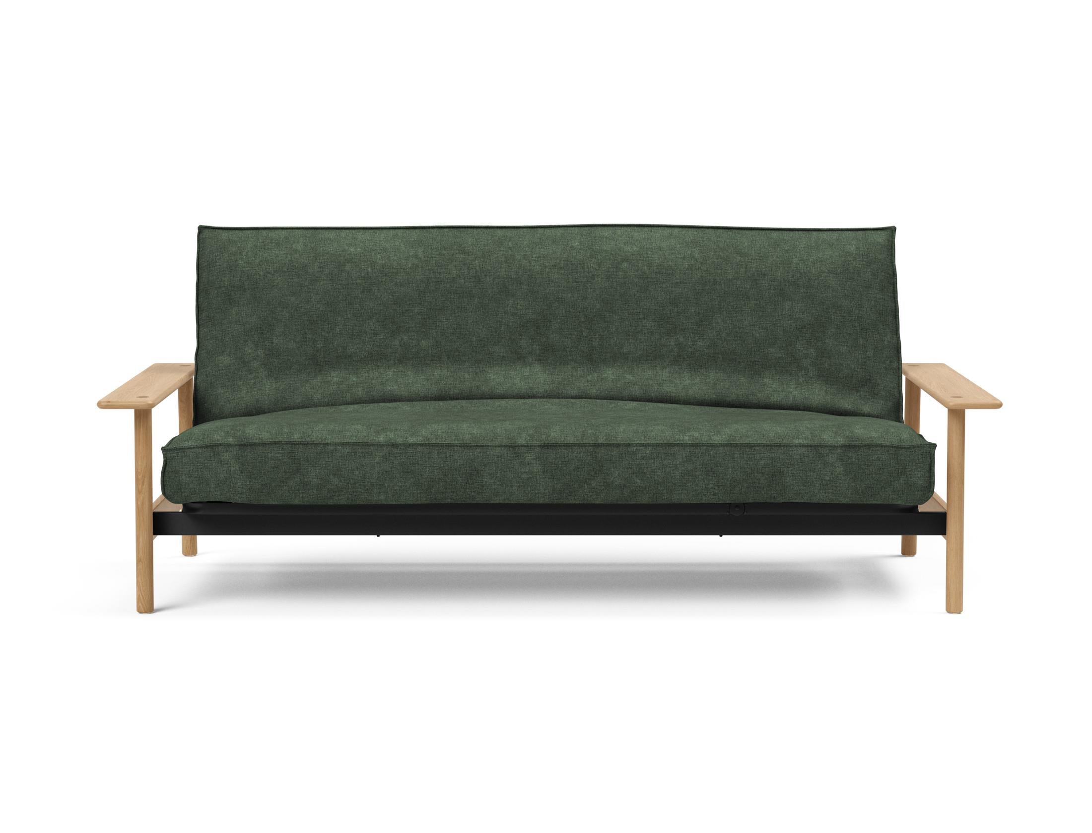 Entdecken Sie das Balder Bettsofa 140 Sharp Plus Cover Soft Spring von Innovation Living – ein stilvolles Schlafsofa, das Funktionalität und skandinavische Eleganz vereint.